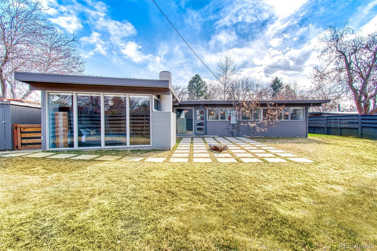 1431 E Dartmouth Avenue - Arapahoe Acres - Mid-Century Modern Home - Englewood, Colorado - backyard