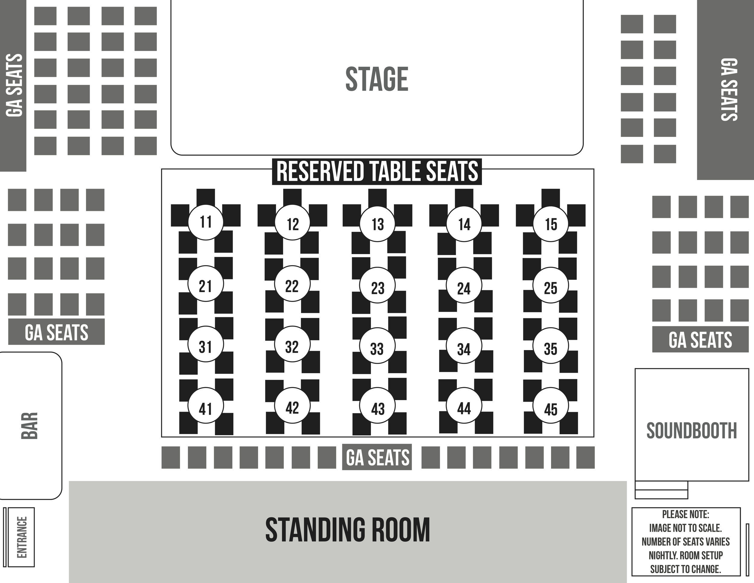 Table Mountain Concert Seating Chart