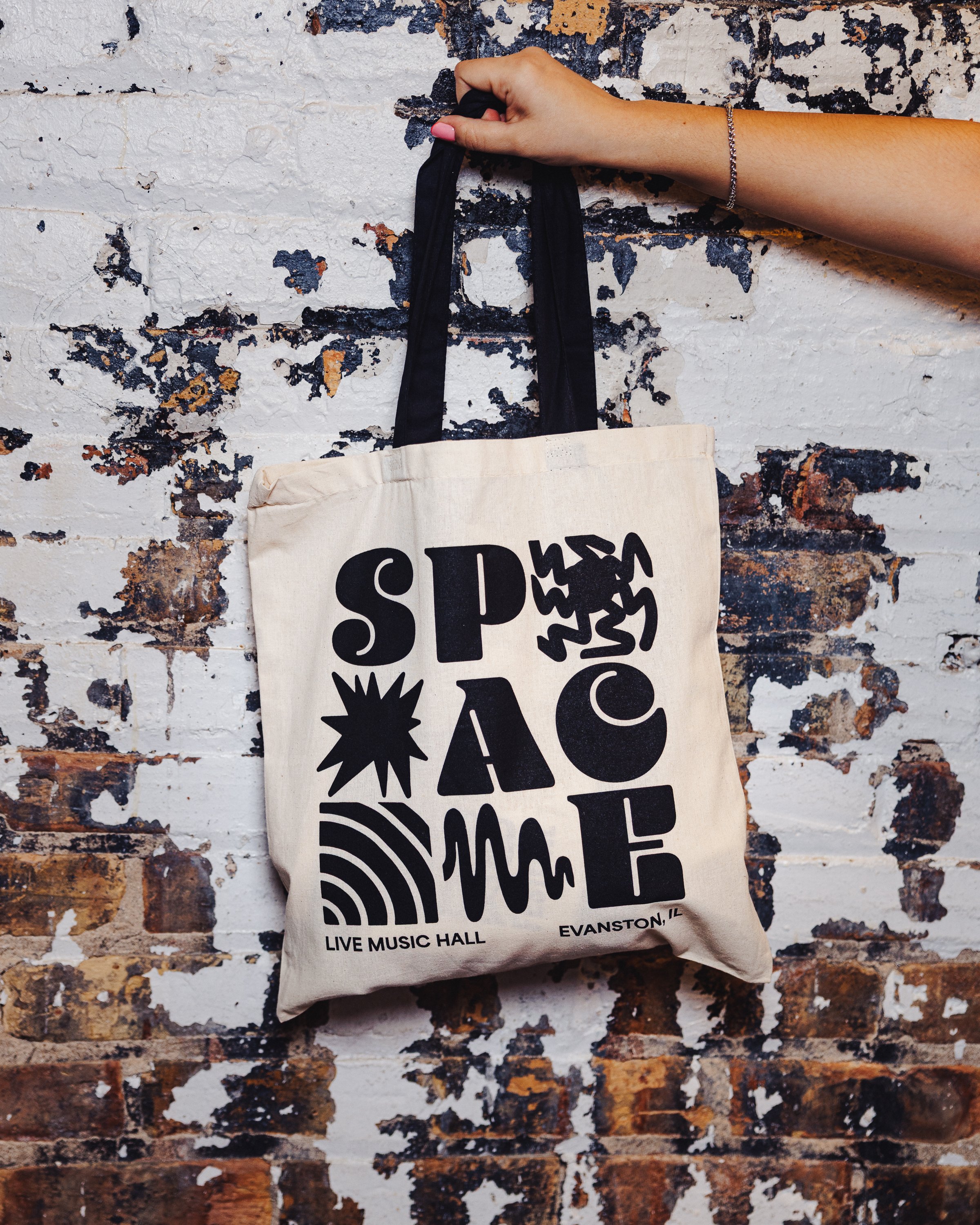 Space Block Icon Tote Bag
