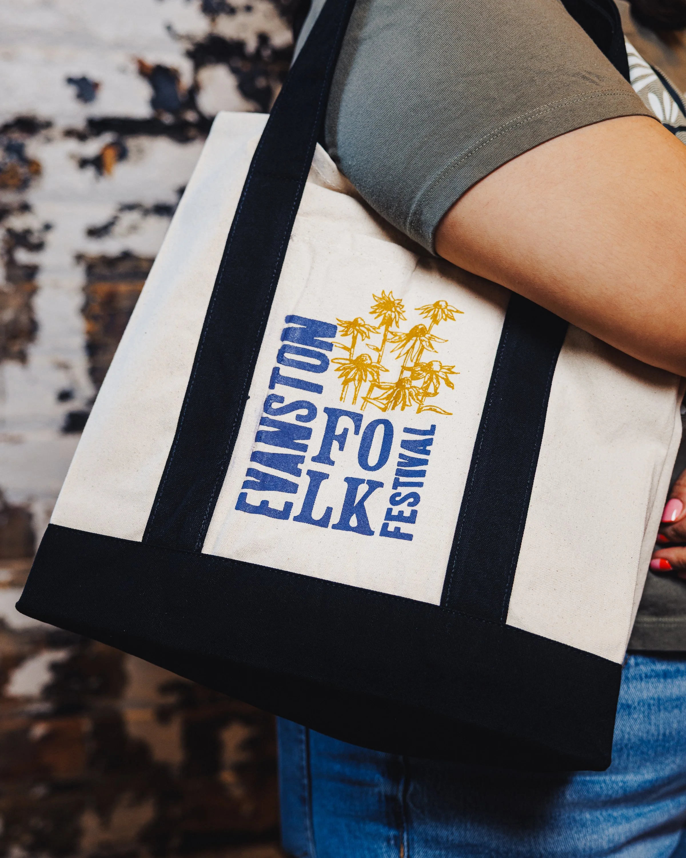 Evanston Folk Fest Tote Bag
