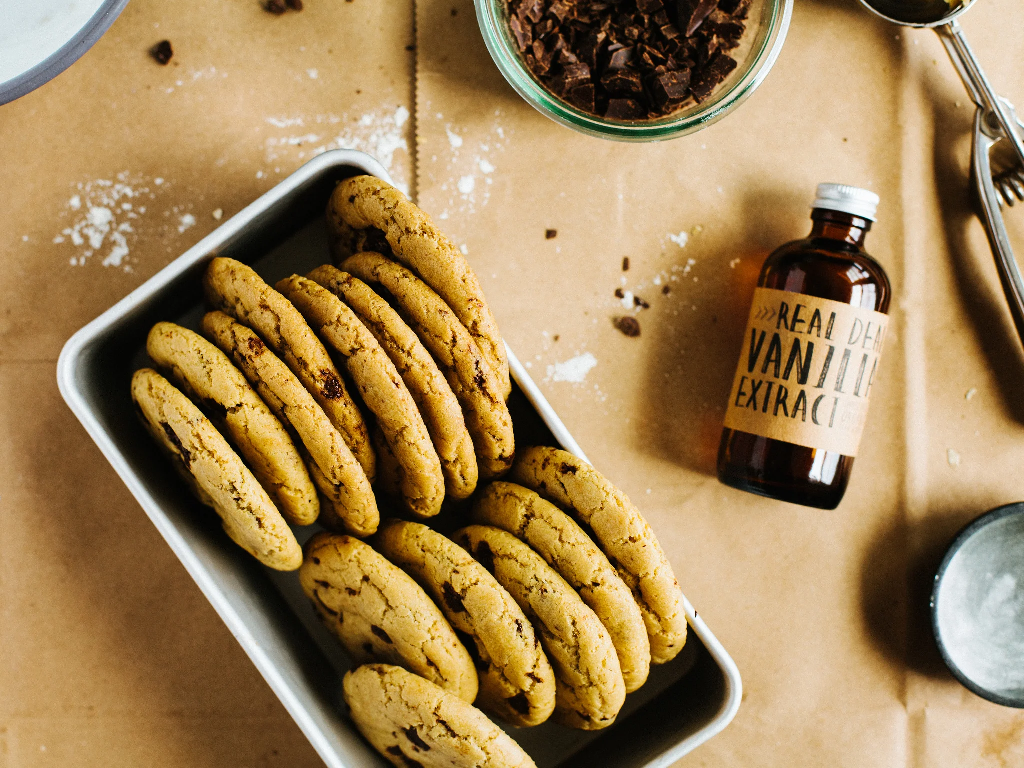 Coconut oil chocolate chunk cookies