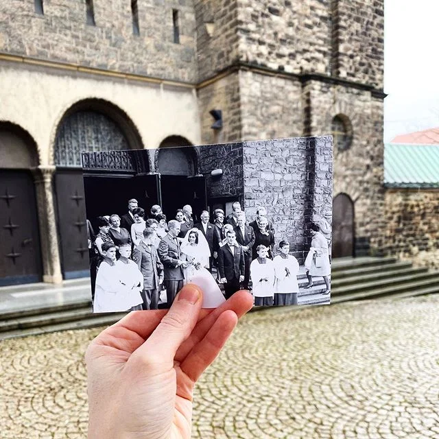 This is the church where my Oma and Opa got married back in 1964. 😭💓 Ever since I was a kid I’ve dreamt about visiting this place.. and Thom made sure it happened (he’s actually the best). It was windy and drizzly but I managed to snag a few shots with the photos I had printed from their wedding day. Oma has no idea but I cannot wait for her to see them. ✨