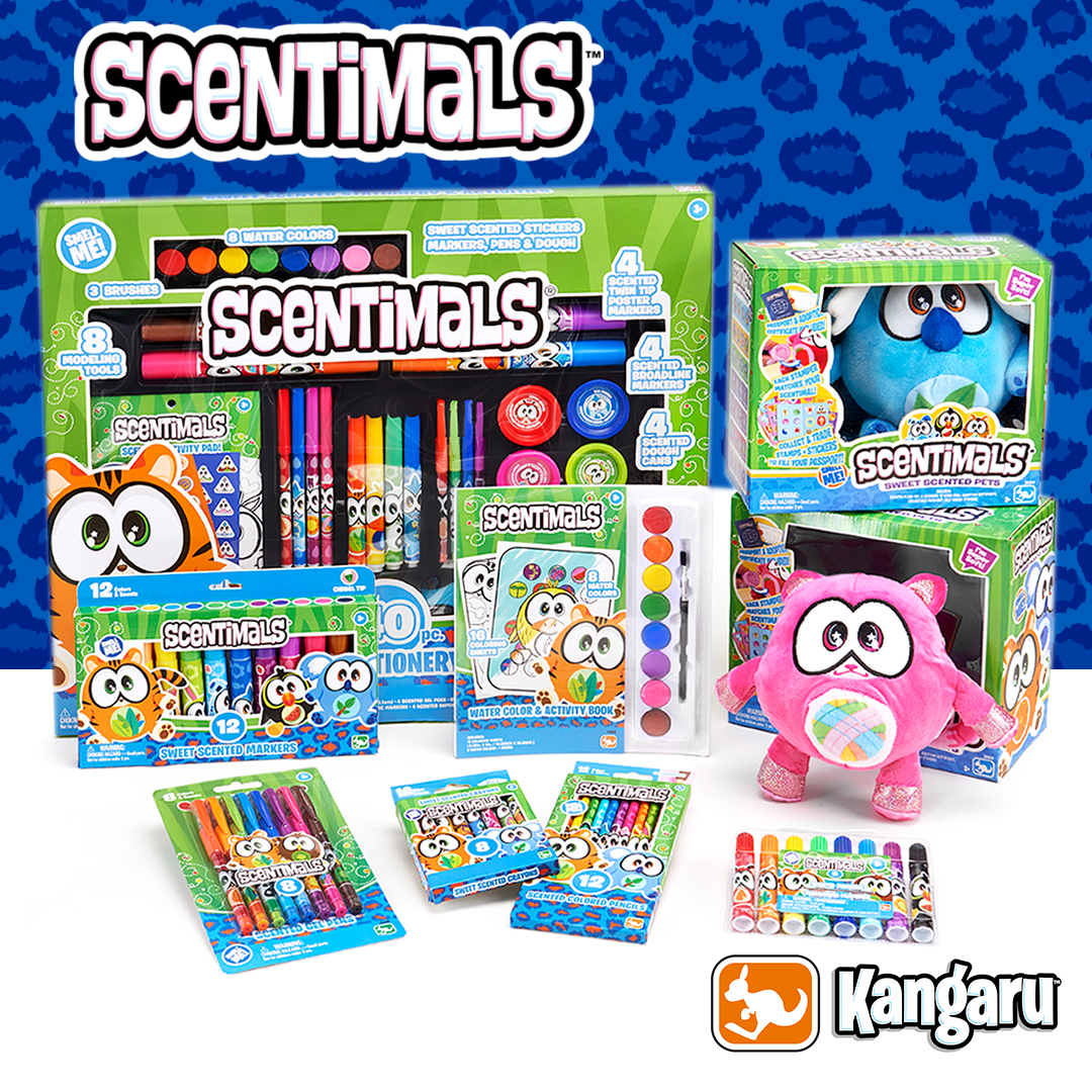 Scenticorns art supplies, coloring set, drawing kit, book - scentimals
