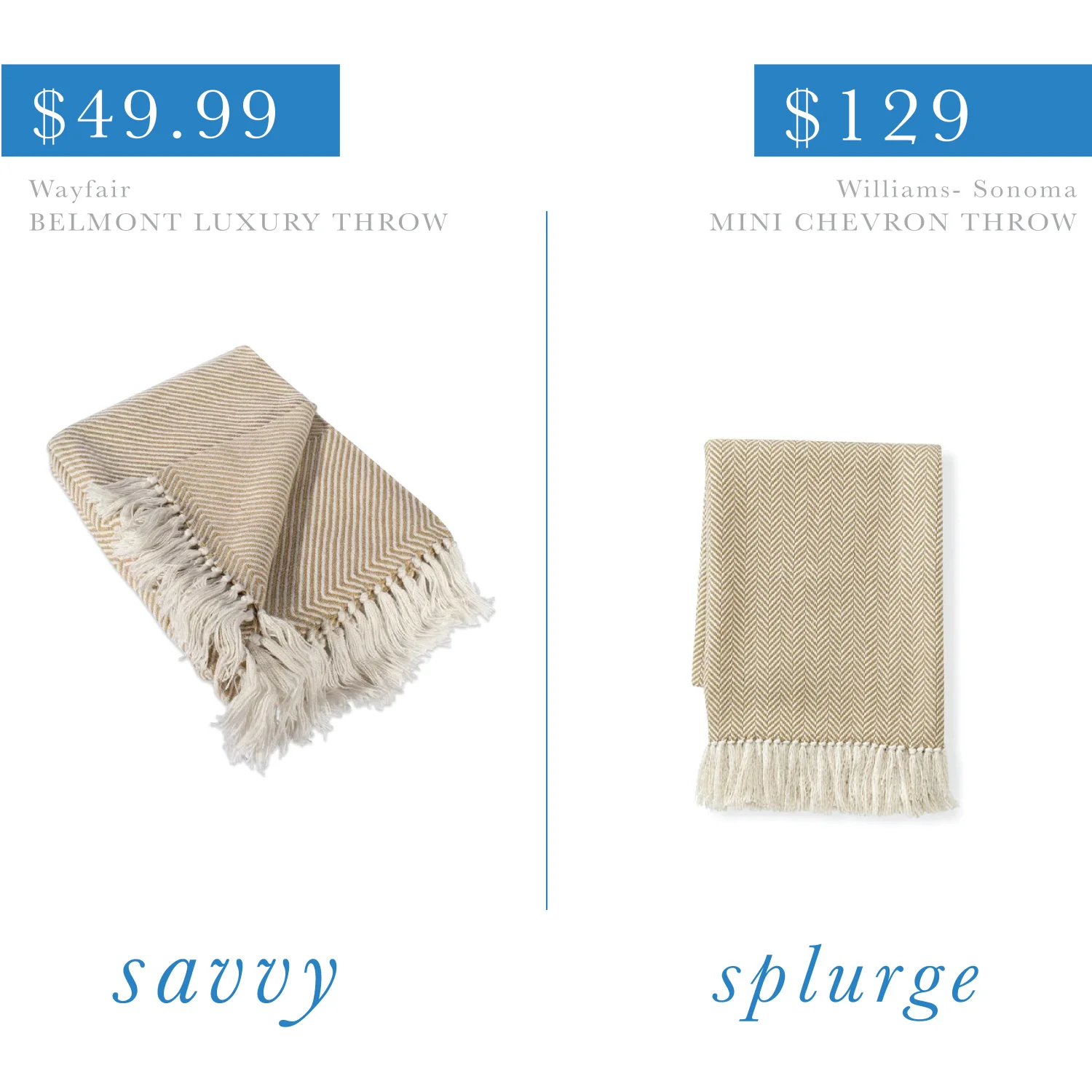 Herringbone Belmont Luxury Throw