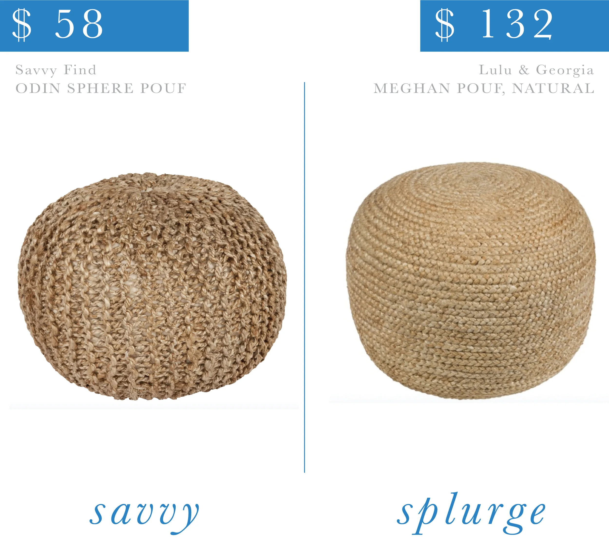 Woven Floor Pouf