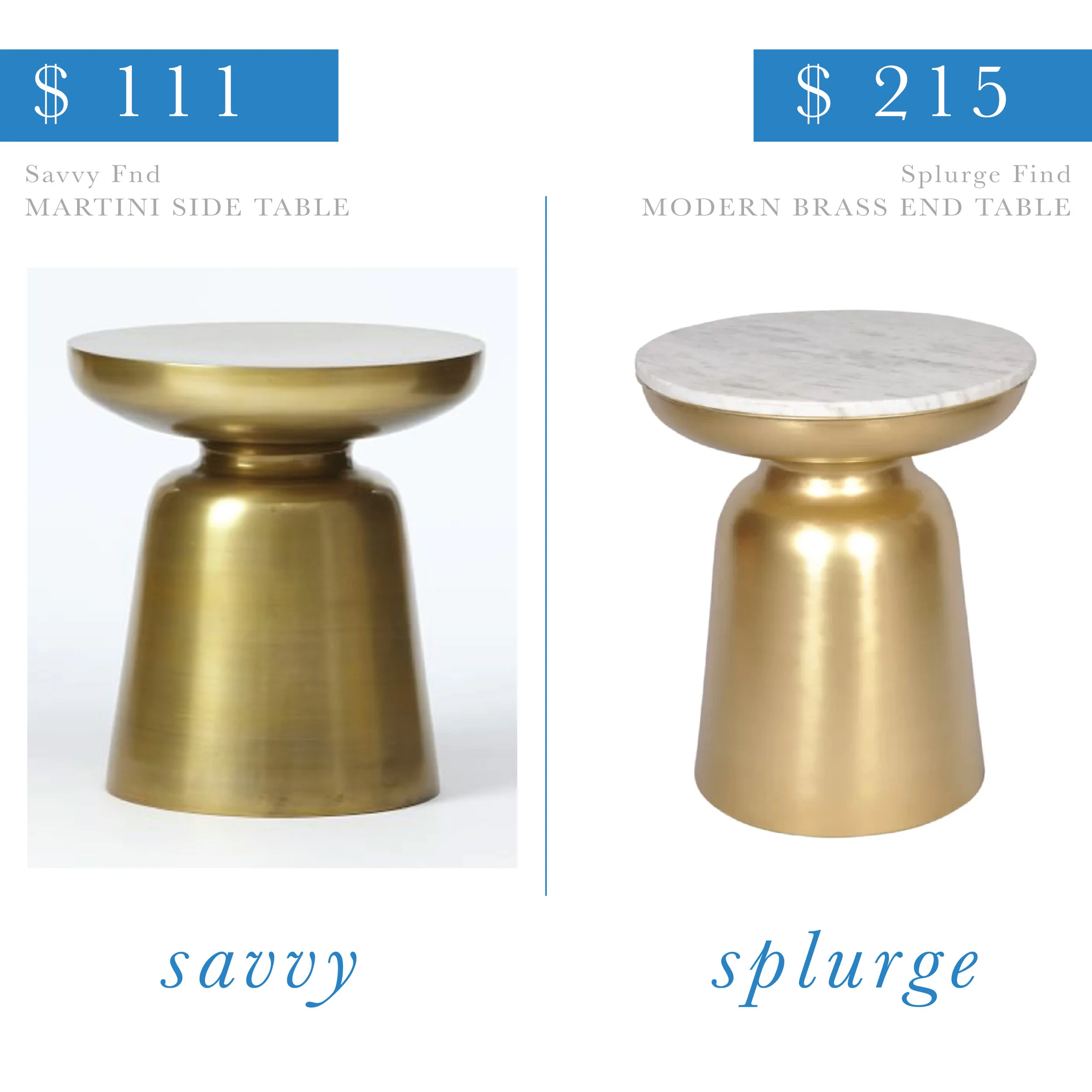 Brass Side Table