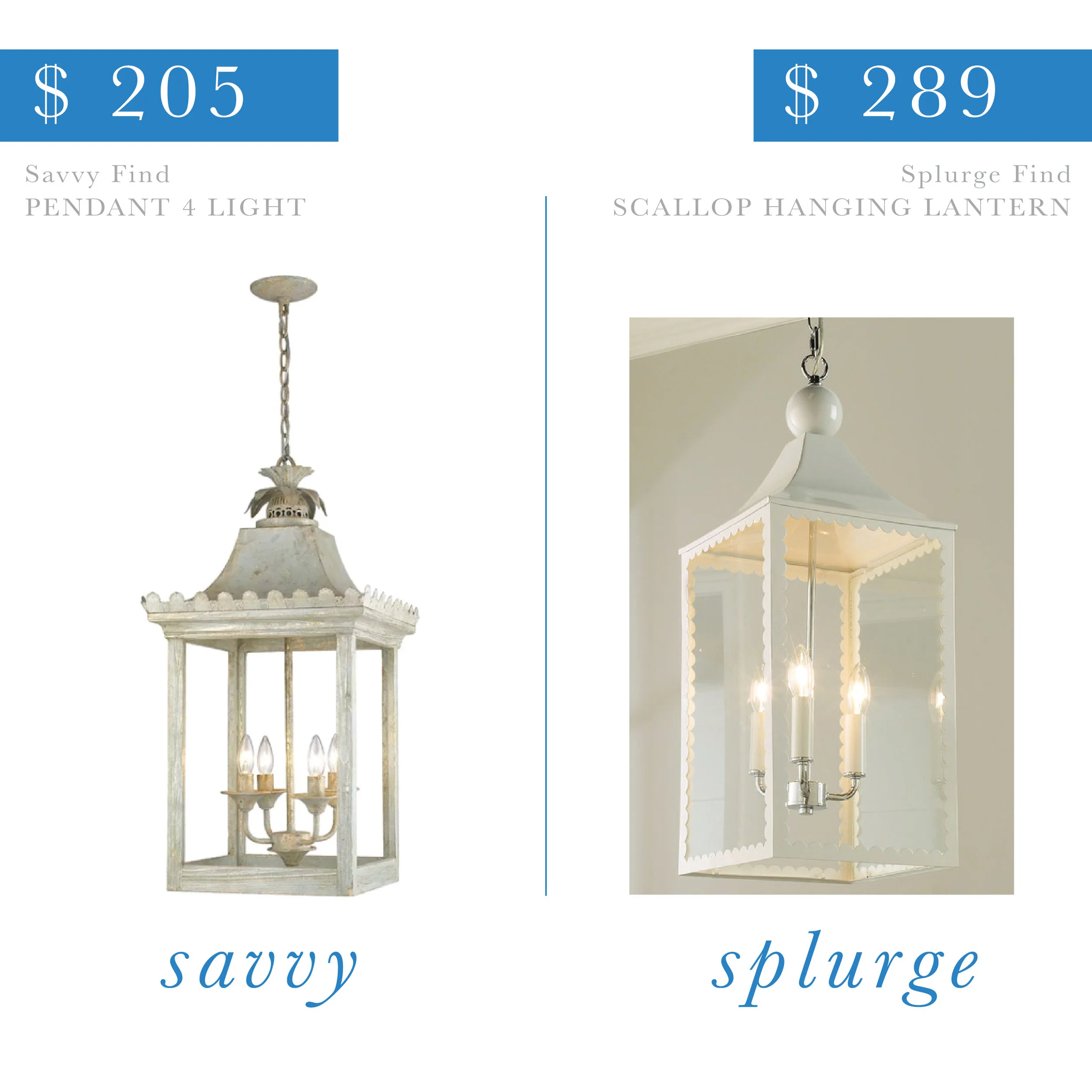 Scalloped Lantern Pendant