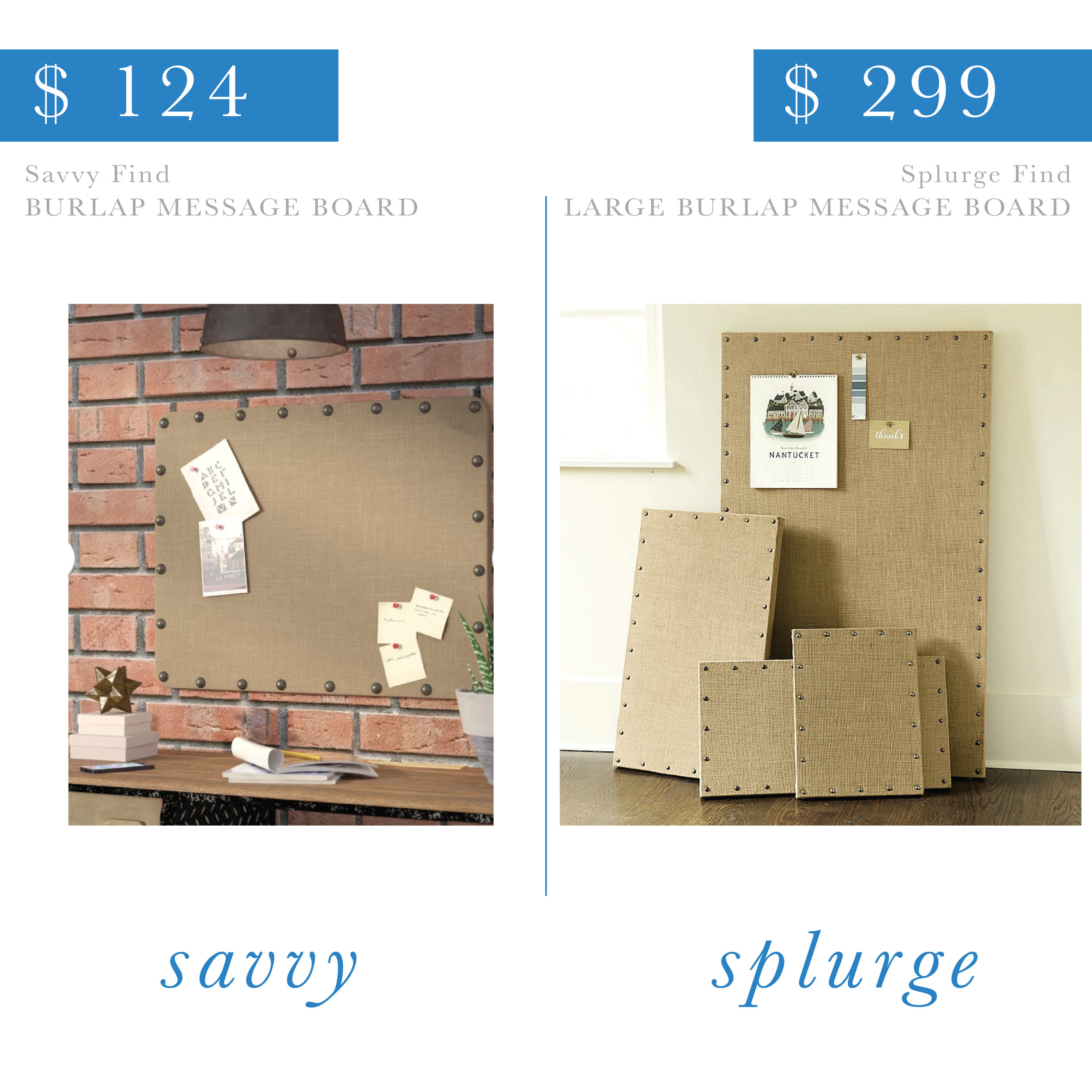 Burlap Message Board