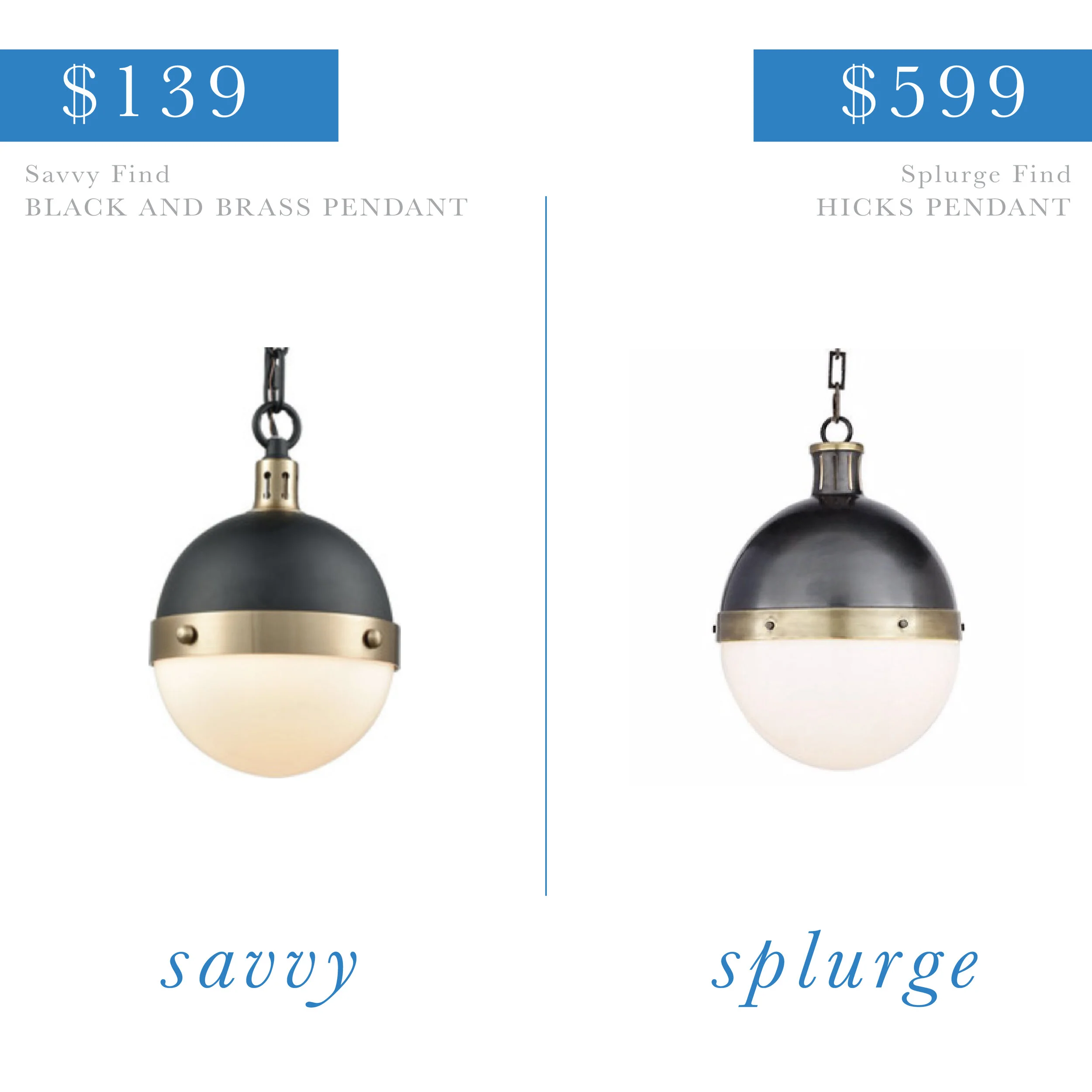 Black and Gold Pendant Light