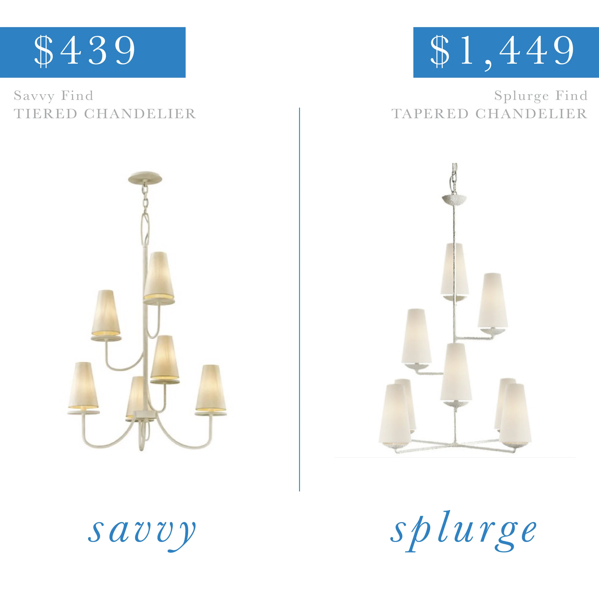 Tapered Chandelier