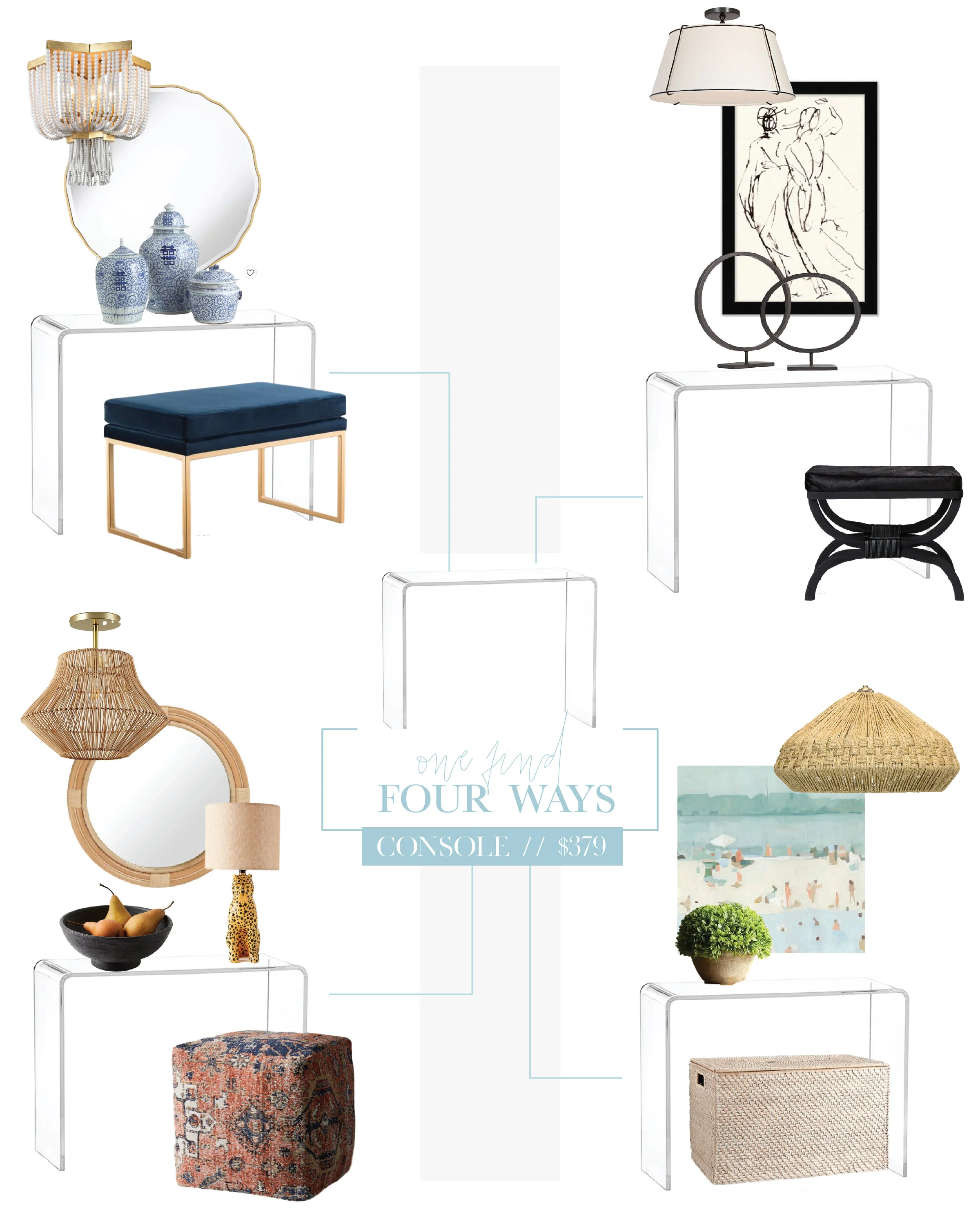 Acrylic Console Styling