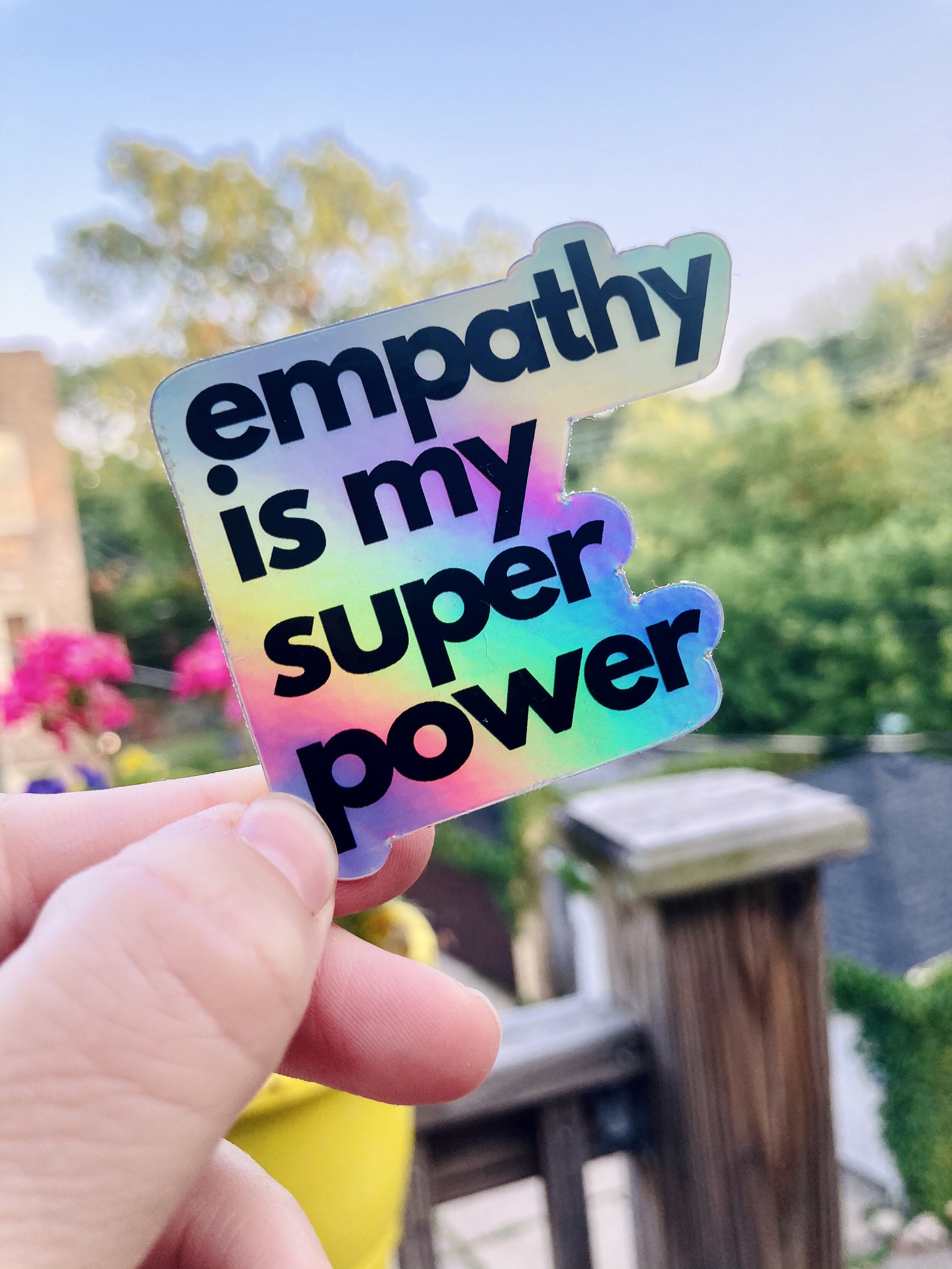 holographic empathy sticker