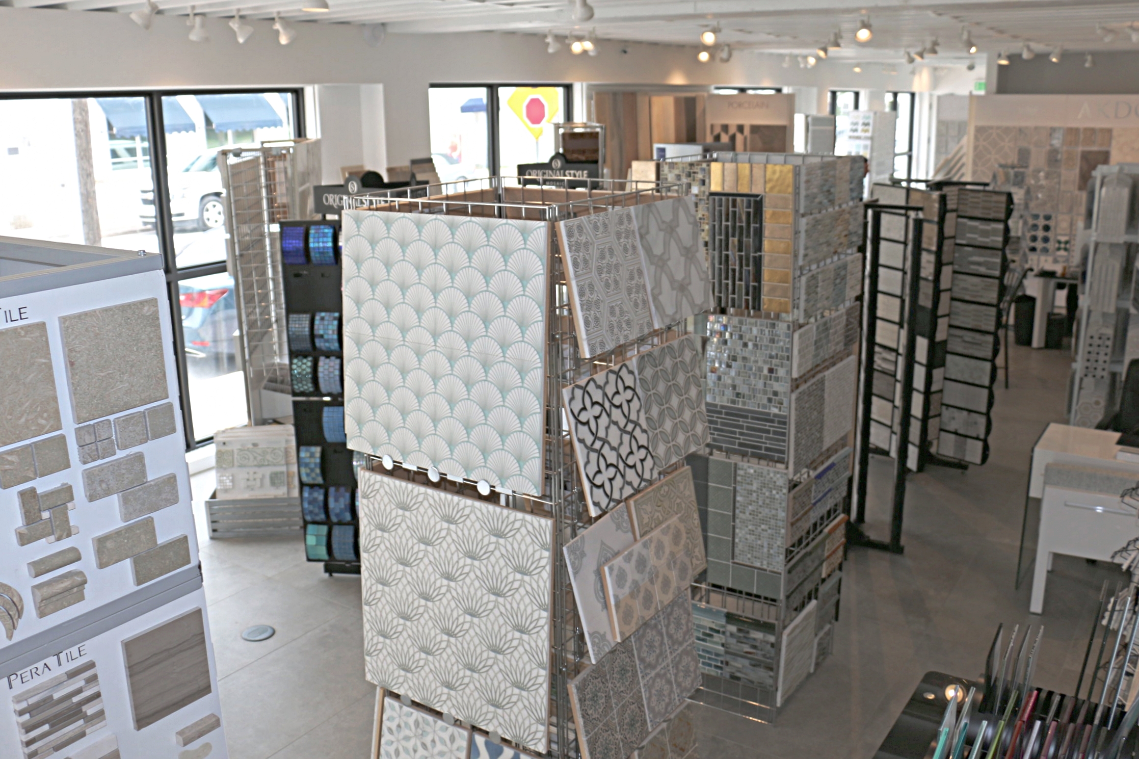 Here is a look inside at some of inspirational sample boards on display.