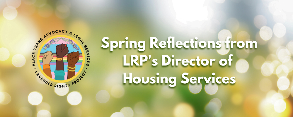 Spring Reflections from LRP's Director of Housing Services