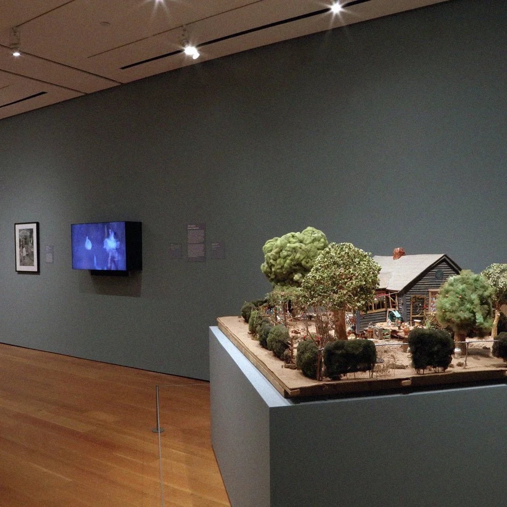 Our exterior set and short film at the exhibit.