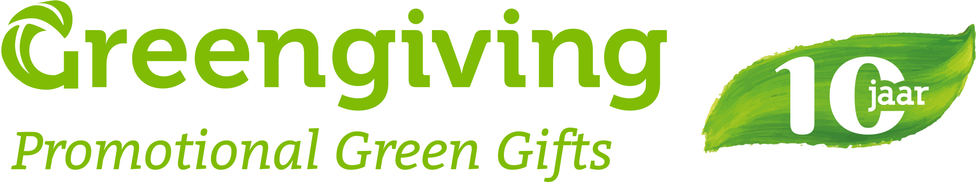 Greengiving logo incl. pay off en 10 jaar embleem ENG.jpg