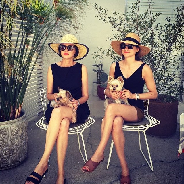  Caroline Walker and Luana Hildebrandt in her home in Los Angeles, September 2015 