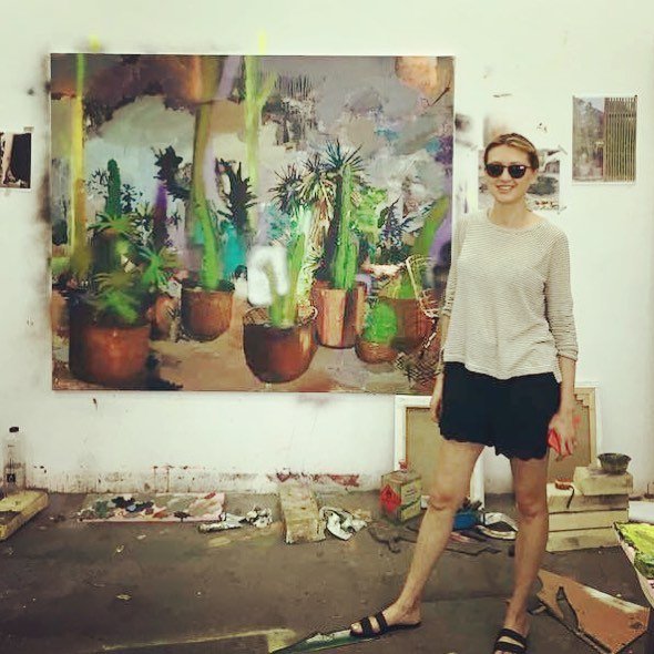 Luana Hildebrandt at Marius Bercea's studio in Cluj, Romania.