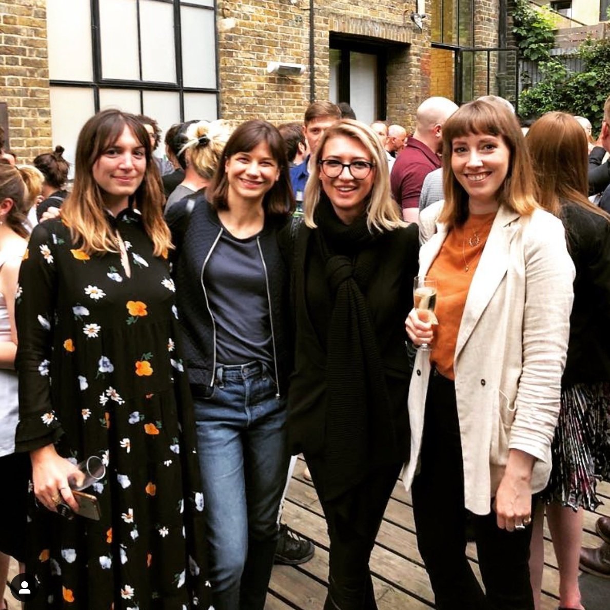 With Katy Hessel @thegreatwomenartists, Caroline Walker and Jessie Makinson at Victoria Miro Gallery, London, June 2018