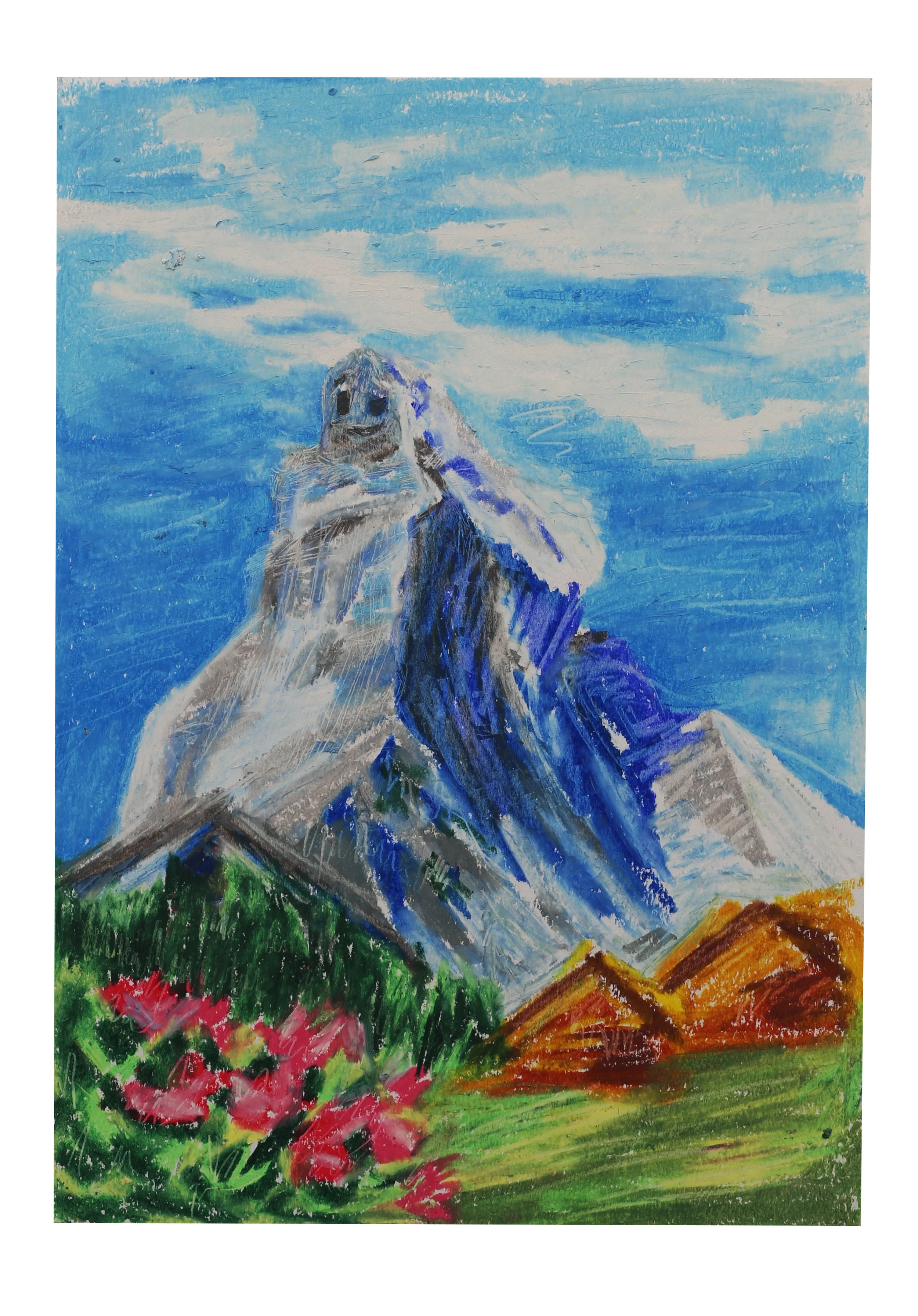 Oil pastels on paper 21 x 29.5, 2018