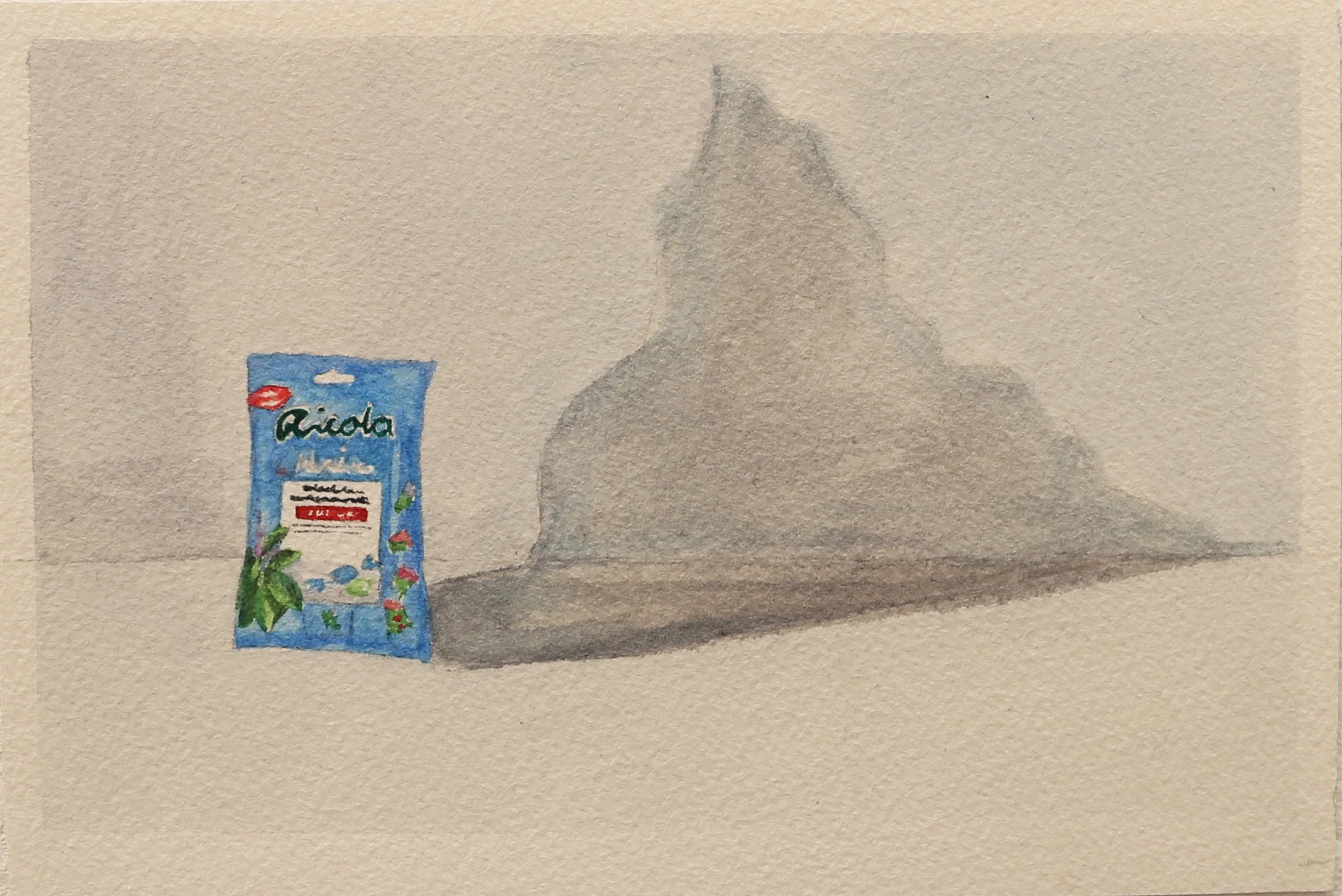 Watercolour on paper 16.8 x 11.5 cm, 2018