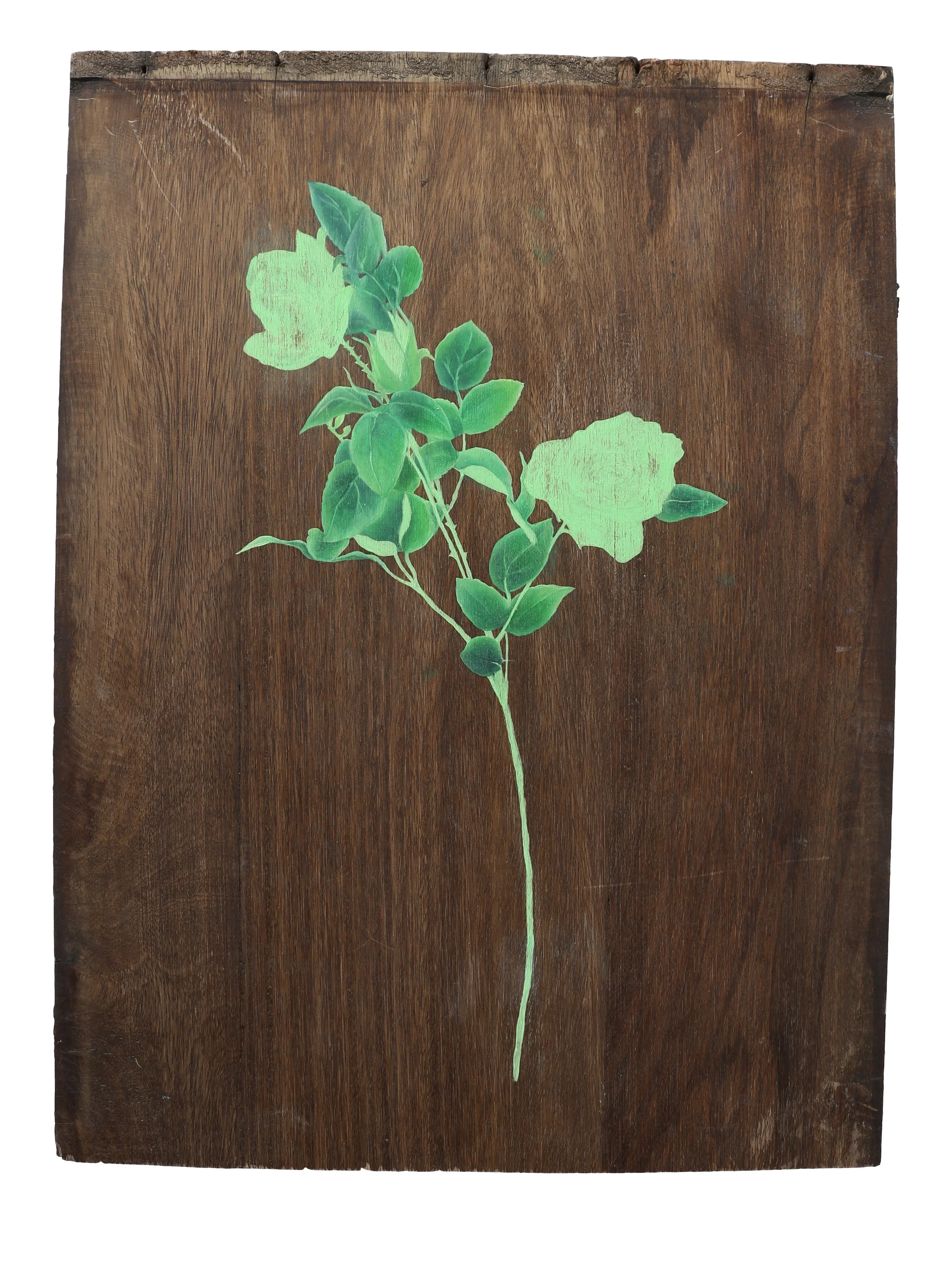 Oil and acrylic on wood panel 40 x 60 cm, 2018