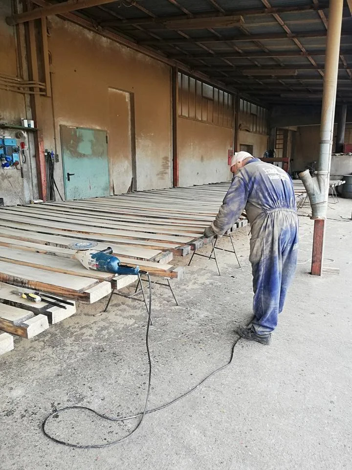 Cooper working on staves