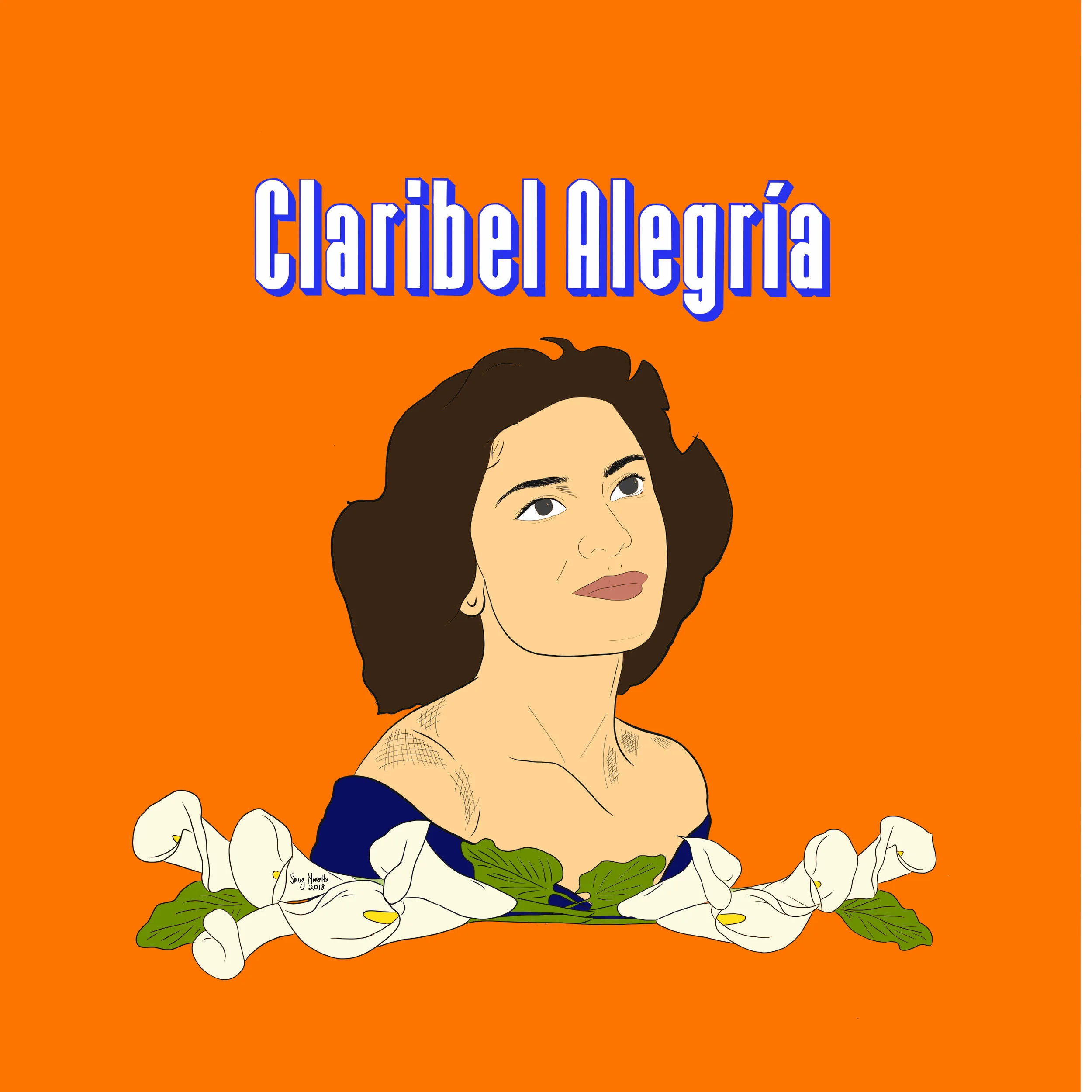 Claribel Isabel Alegría Vides, (May 12, 1924 - Jan. 25, 2018) also known by her pseudonym Claribel Alegría was a Nicaraguan-Salvadoran poet,essayist, journalism & novelist!! She’s a fixture of contemporary Central American literature. Born in Estelí, Nicaragua, she grew up in Santa Ana, El Salvador where her mother was from after her father was sent into exile for protesting human rights violations during the U.S. occupation of Nicaragua. In 1943 she moved to the U.S. & in 1948 graduated with a B.A. from @gwuniversity . She returned to Nicaragua in 1985 to aide in the reconstruction of 🇳🇮. She was in love with Nicaragua & left her 💛 in El Salvador. Took inspo from Cola Champagne to honor her Salvi roots & my early childhood memories.