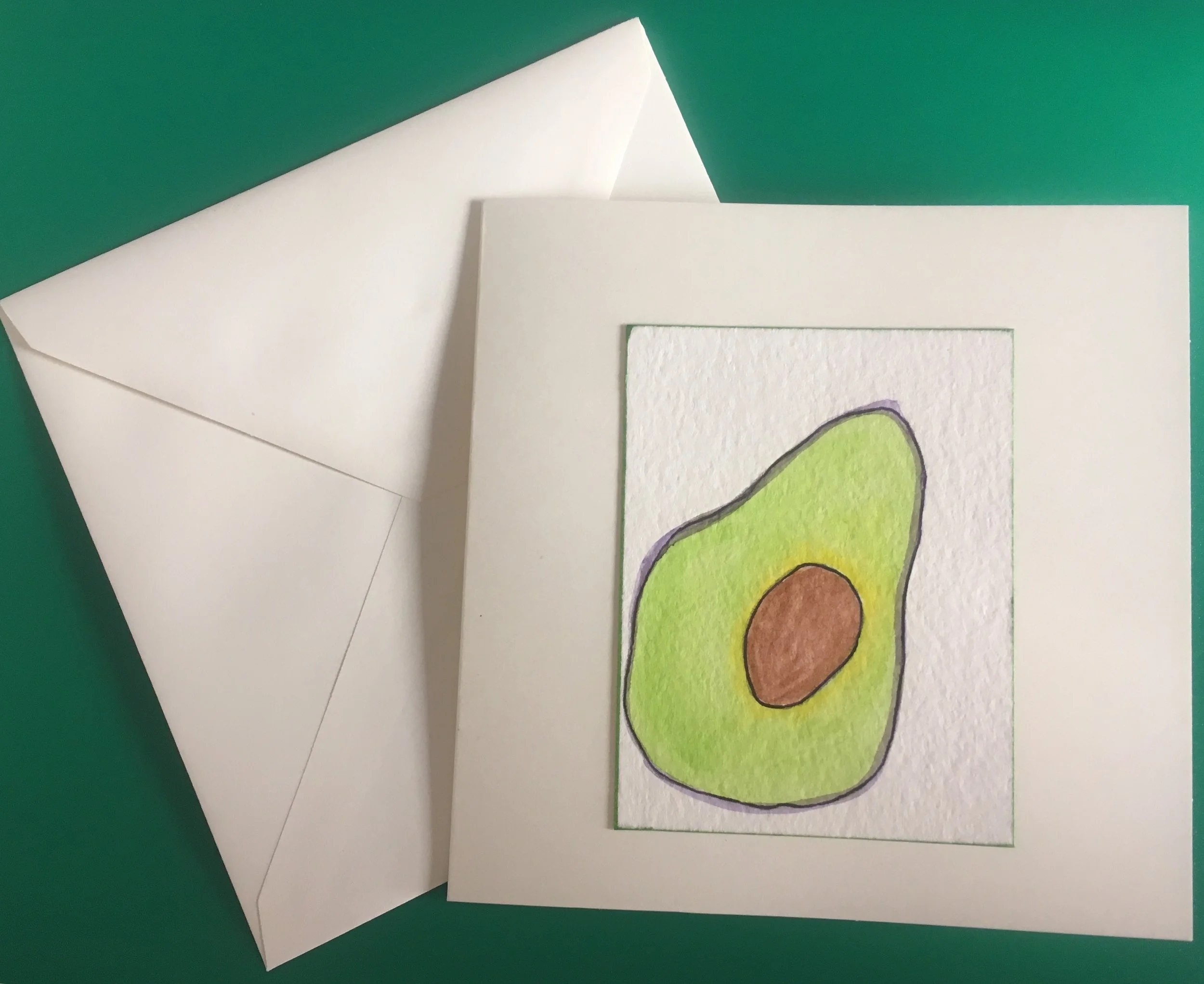 Here's a card I made - Wabi Sabi Avo.