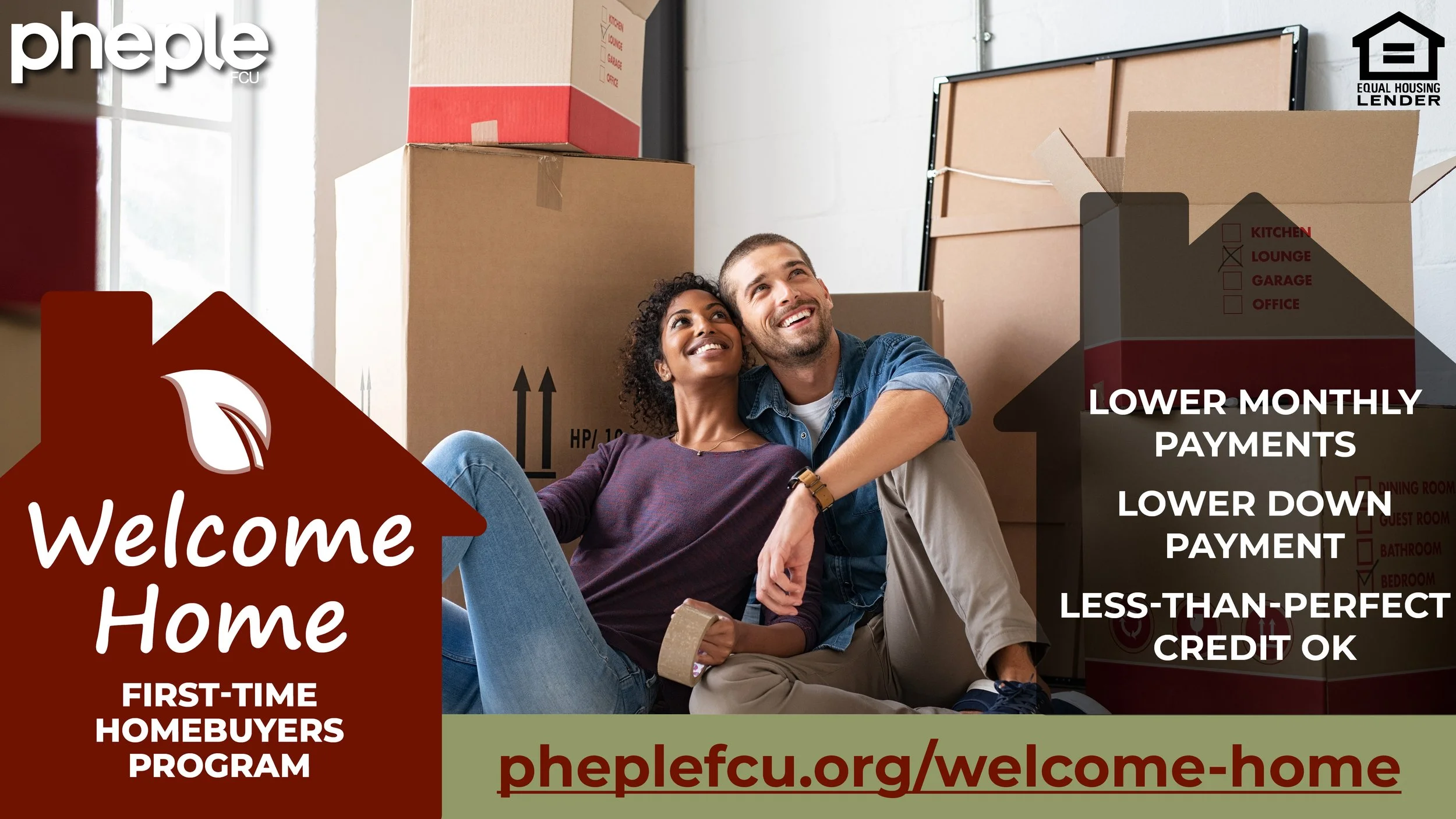 Announcing the Pheple FCU Welcome Home First-Time Homebuyers program