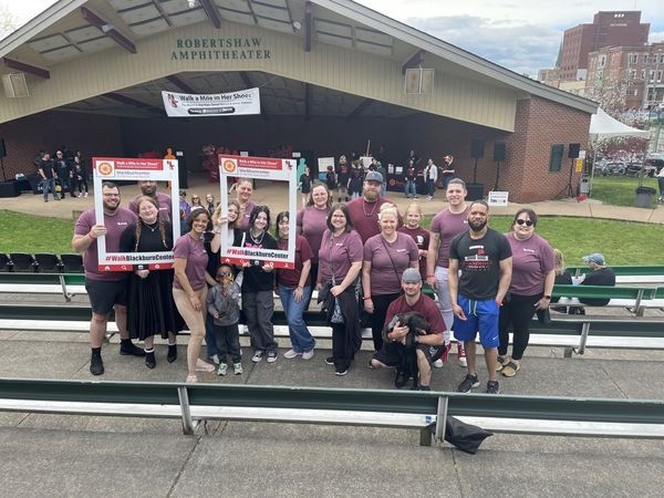 Our Team at Walk a Mile in Her Shoes for the Blackburn Center