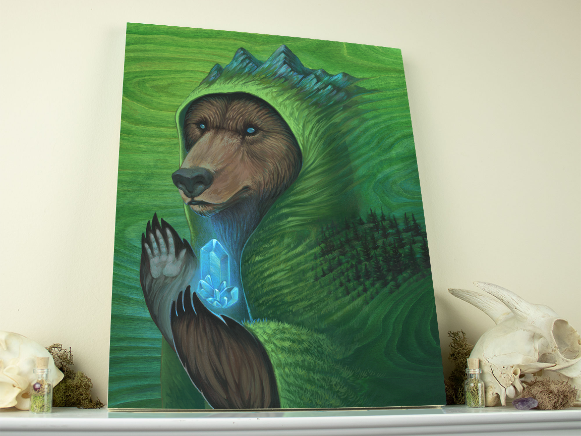 Hermit 11x14 Print on Wood - Shelf 2.png