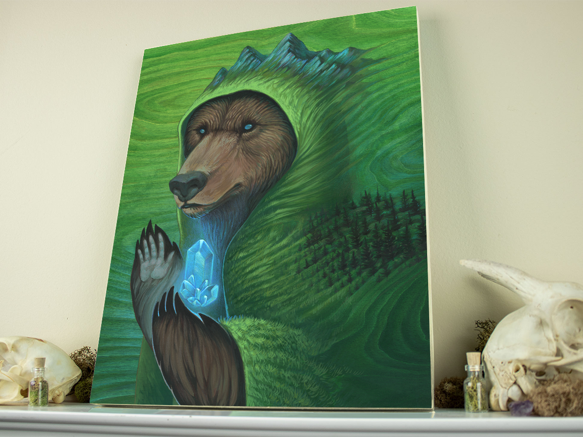 Hermit 11x14 Print on Wood - Shelf 3.png