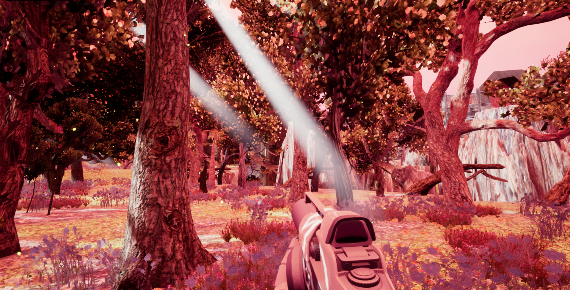    This assignment tasked me with creating an environment that multiple linking sectors, in this case a forest and a bridge that connects several land masses. I opted to make a floating island jungle with a waterfall that pours into the world below. 