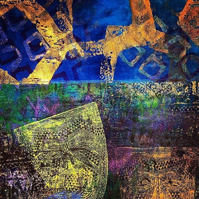 Art matters. Our voice matters. We matter. Today, this detail from one of my textile pieces from more than a decade ago, is a reminder that art expresses our essence. Beauty soothes the soul. Especially now. #livingboldly #agingboldly #agingboldlyand