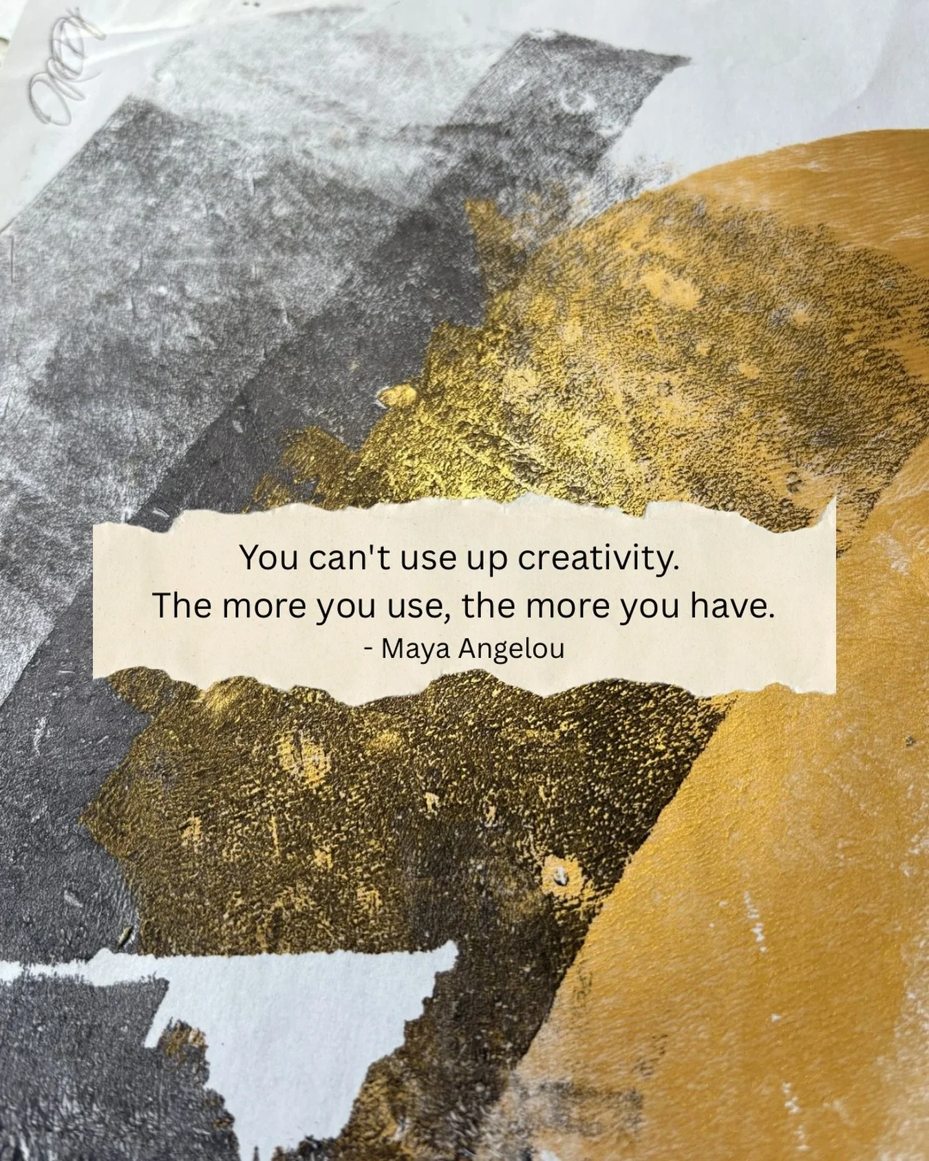 Today I got to experience this idea that creativity never runs out.

I was working on some back-end changes to My Creative Return. One idea led to another idea led to another.

A piece of paper I&rsquo;d used simply to roll off excess paint became th