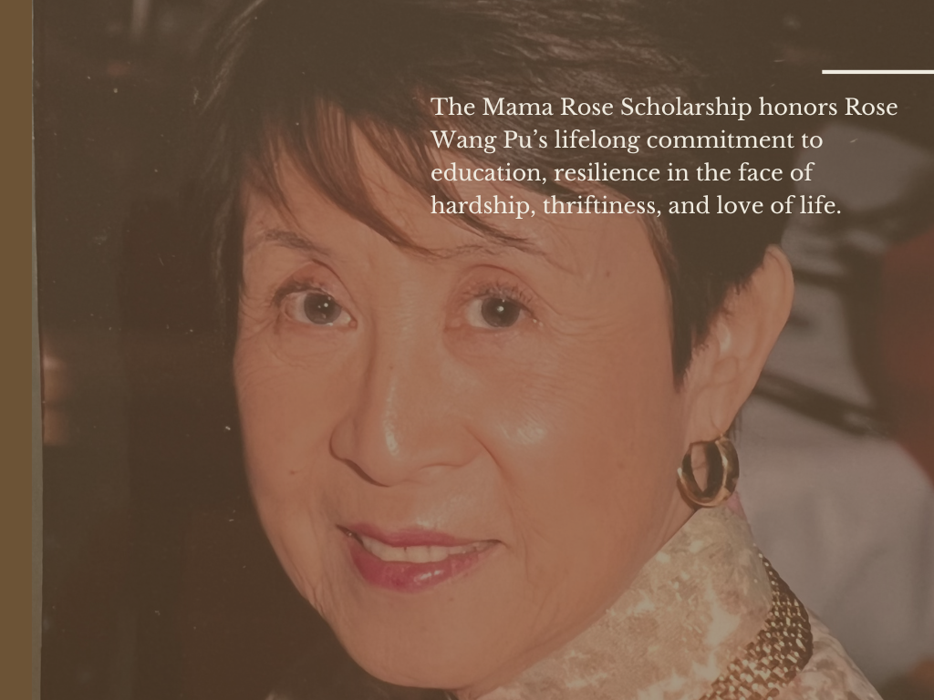 Carrying Forward a Legacy: The Mama Rose Scholarship