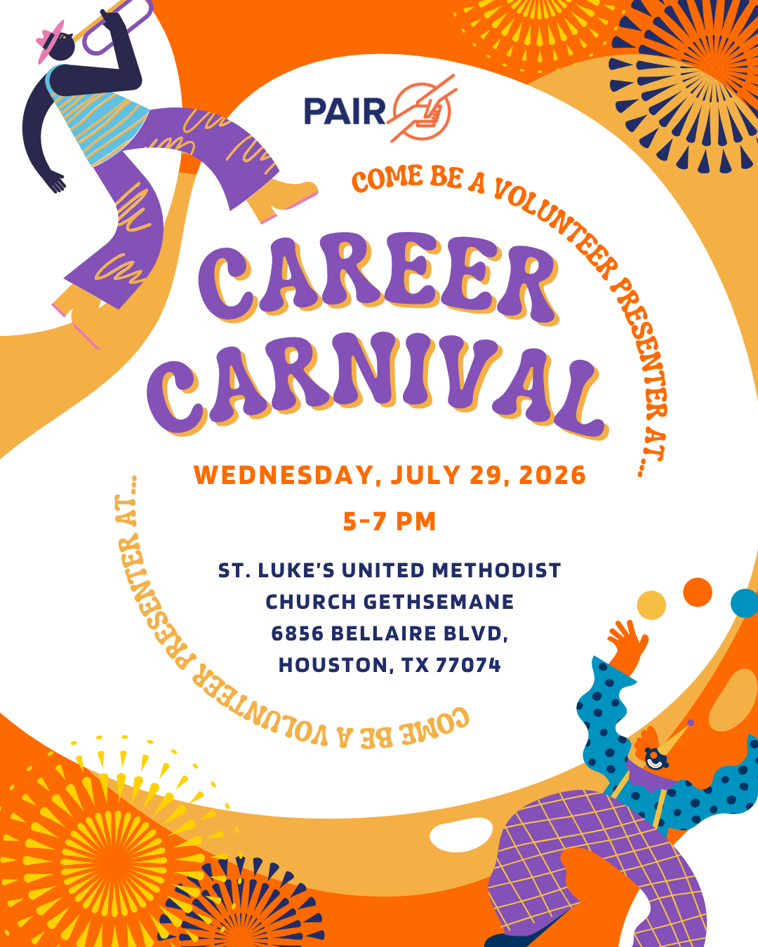 Volunteer at PAIR's 4th Annual Career Carnival!
