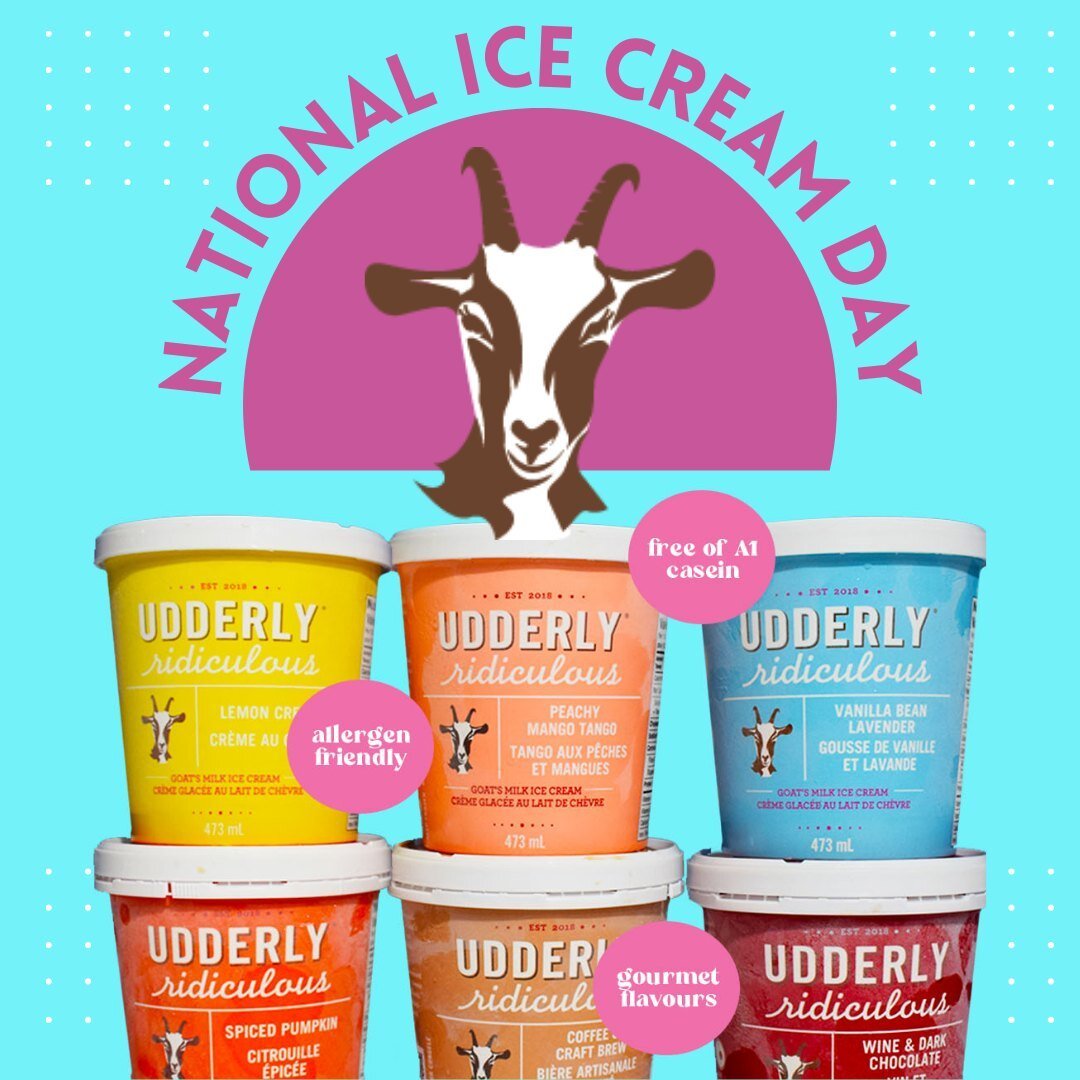 We are so excited to celebrate National Ice Cream Day with all of our fans! What better way to enjoy the summer than by indulging in some of our delicious gourmet goat milk ice cream? Our vanilla bean lavender ice cream is the perfect combination of 