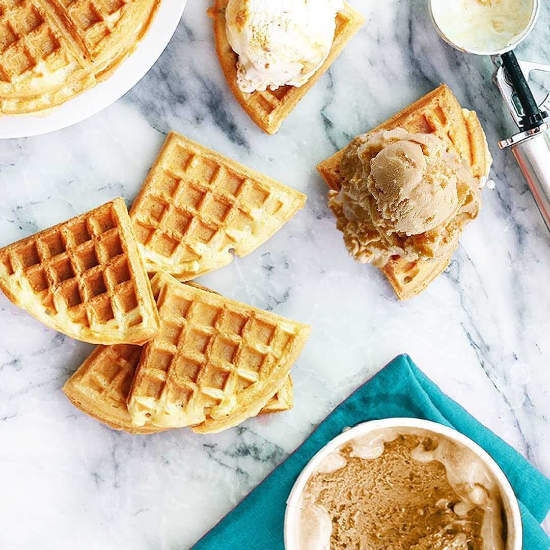 Happy #NationalWaffleDay! 🧇 We strongly disagree with the idea that #waffles can only be enjoyed in the morning. Who's with us? Comment below your favourite waffle topping- ours is a tie between Lemon Cream, Vanilla Bean Lavender and Pumpkin Spice (