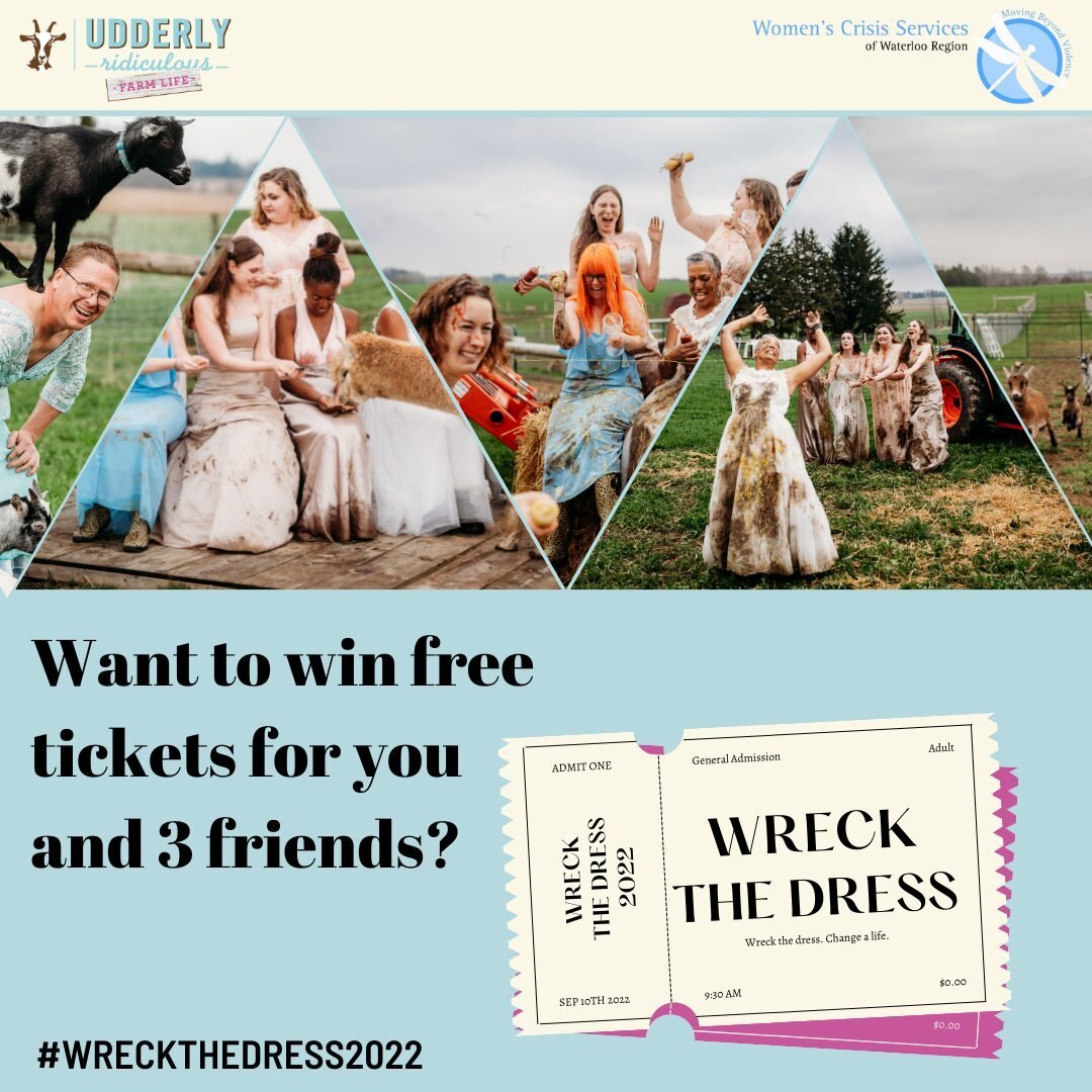 Ready to have some fun and support a good cause? Then join our giveaway where you can score free tickets for you and three friends (a combined value of $400) to Wreck the Dress 2022. This unique fundraiser aims to change a life by supporting two grea