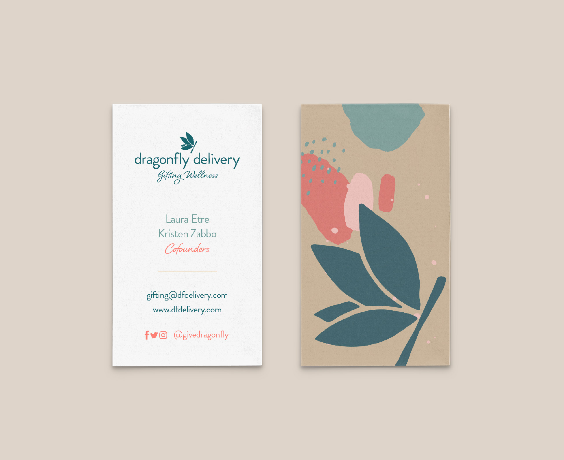 Dragonfly Delivery Business Card Design