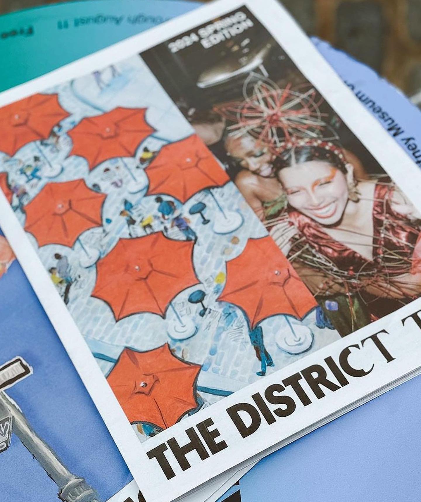 Pleased to have art on the cover of The District Tea, new from @meatpackingny with photography by @brakethrough_media and 2nd cover by Eatai Vardi