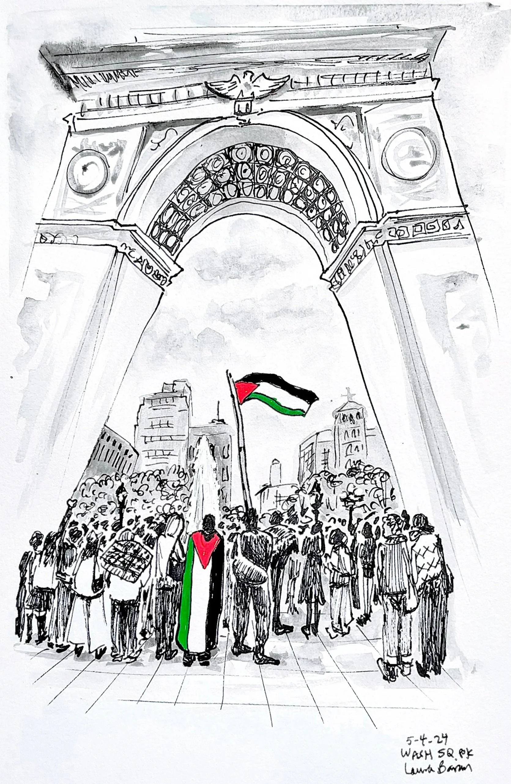 PalestinianflagsatShabbosNYU2024.jpg