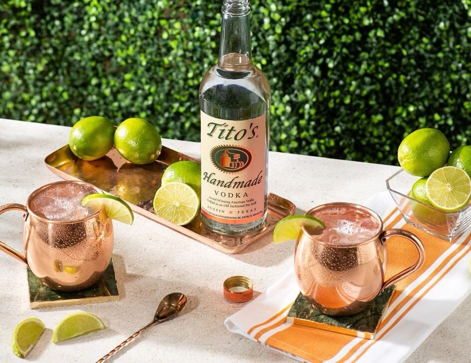 Nothing beats the heat like an American Mule made with Tito&rsquo;s at Roland&rsquo;s Seafood Grill!!!