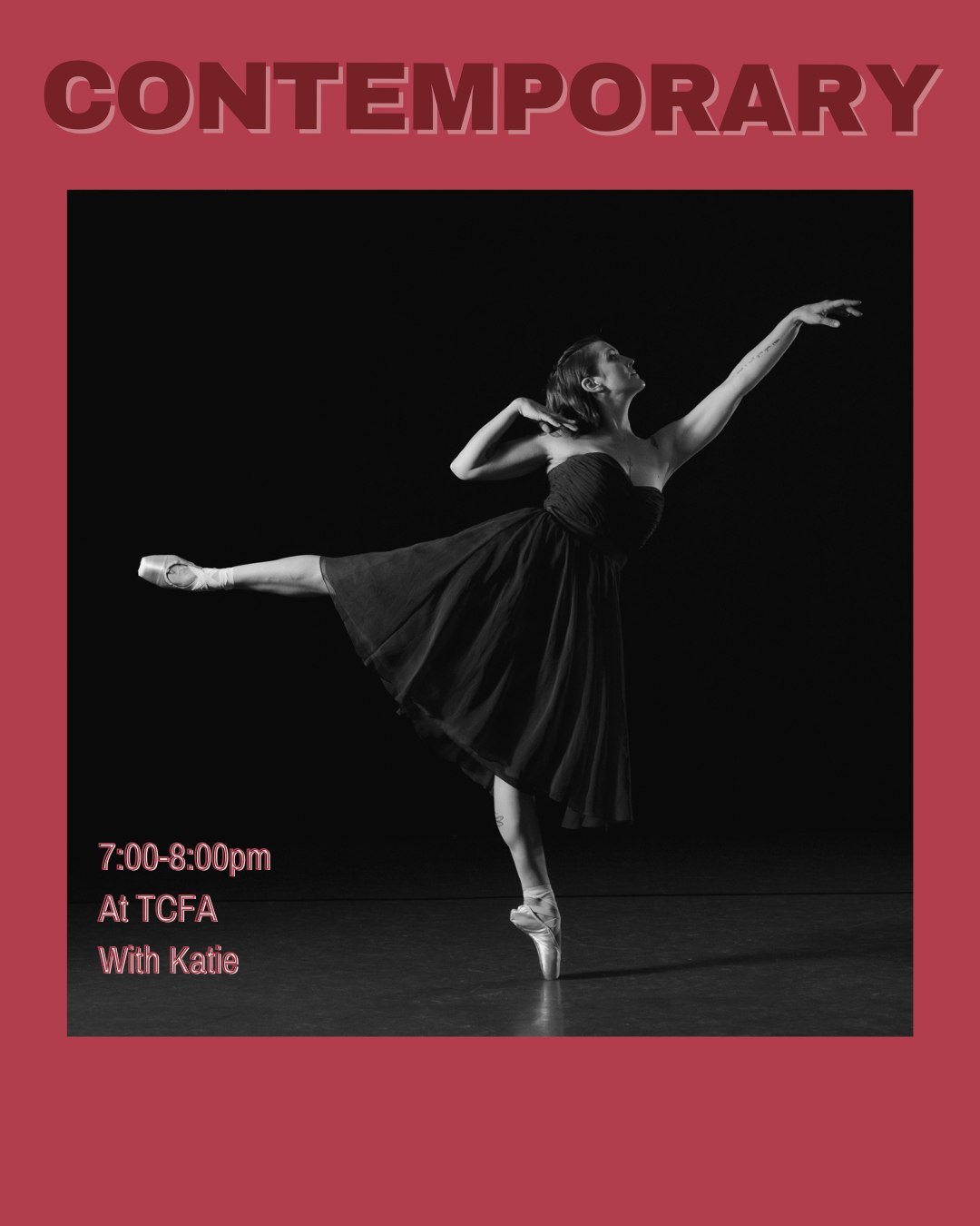 Join us tonight for Contemporary with Katie! 7:00-8:00 PM Wednesday at the Tennessee Conservatory of Fine Arts.