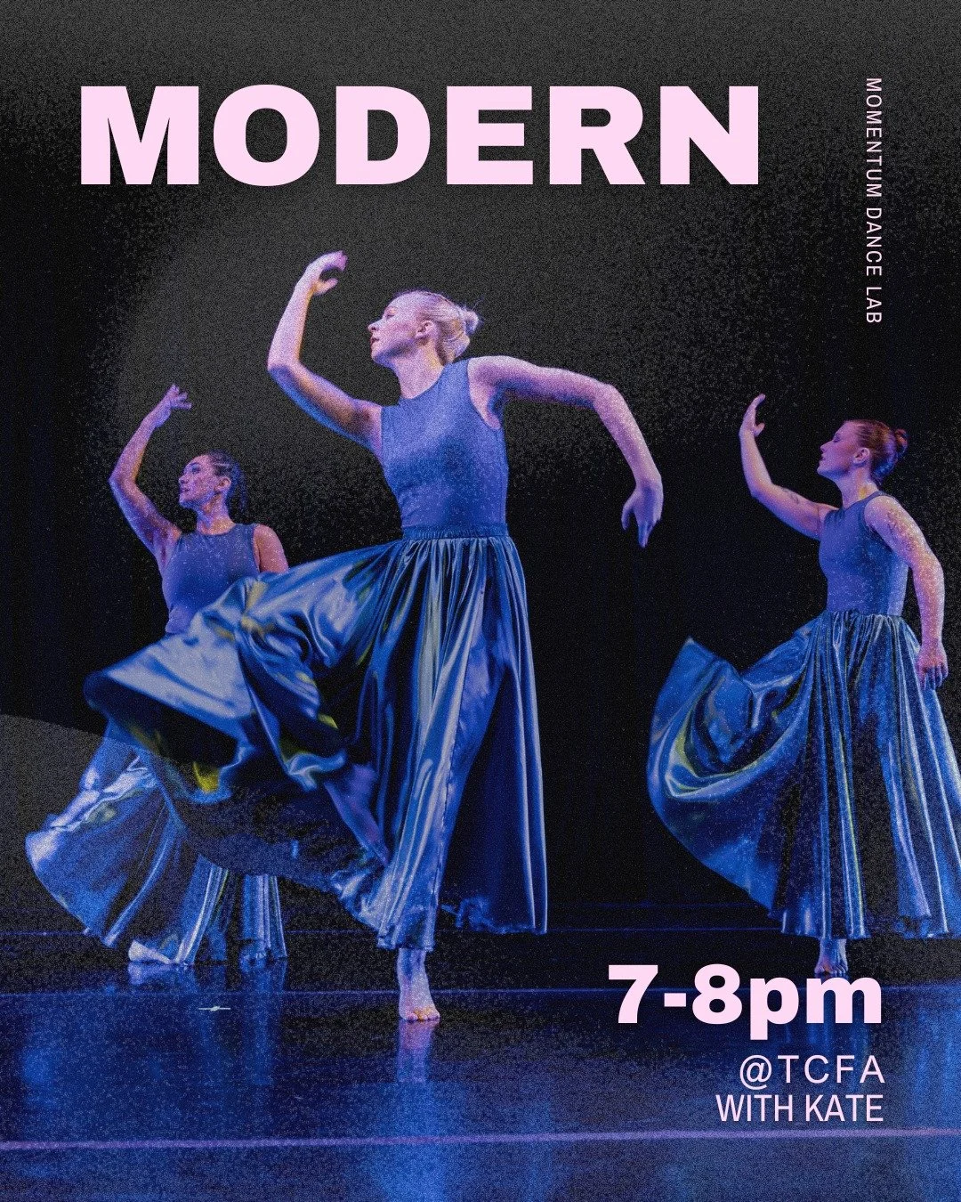 Join us tonight for a Modern Dance Class with Kate! 7:00-8:00 PM Wednesday at the Tennessee Conservatory of Fine Arts.