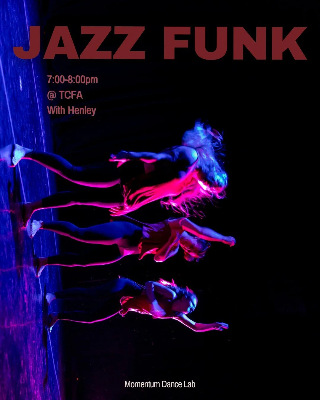 Join us tonight for a FREE Jazz Funk Dance Class with Henley! 7:00-8:00 PM Monday at the Tennessee Conservatory of Fine Arts.