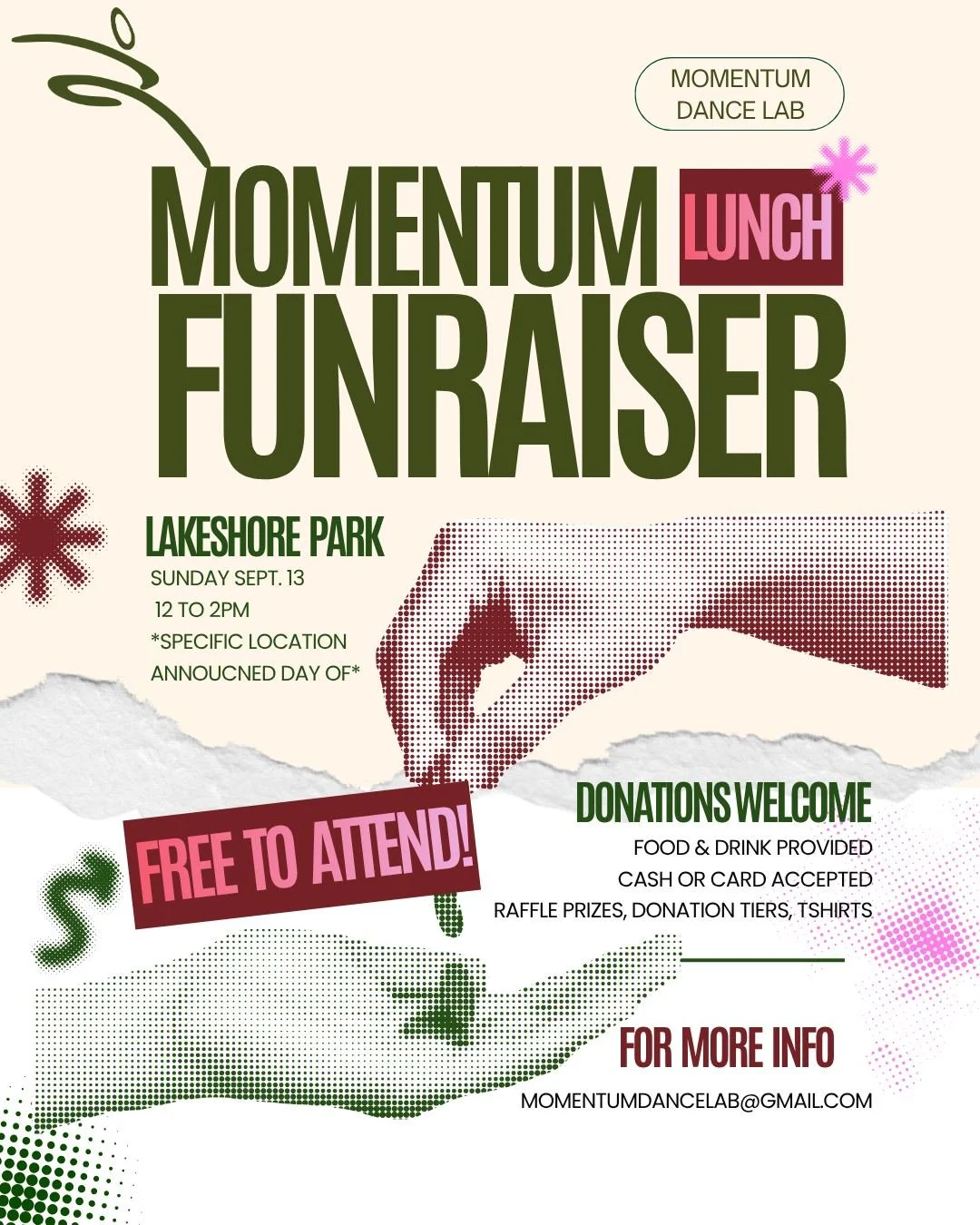 🙌🤩🥳 MOMENTUM FUNDRAISER! 🥳🤩🙌

We&rsquo;re currently fundraising for our upcoming show this November, and every little bit helps! 💛

For those who don&rsquo;t know, Momentum Dance Lab is a collaborative of dancers who teach, train, and perform 