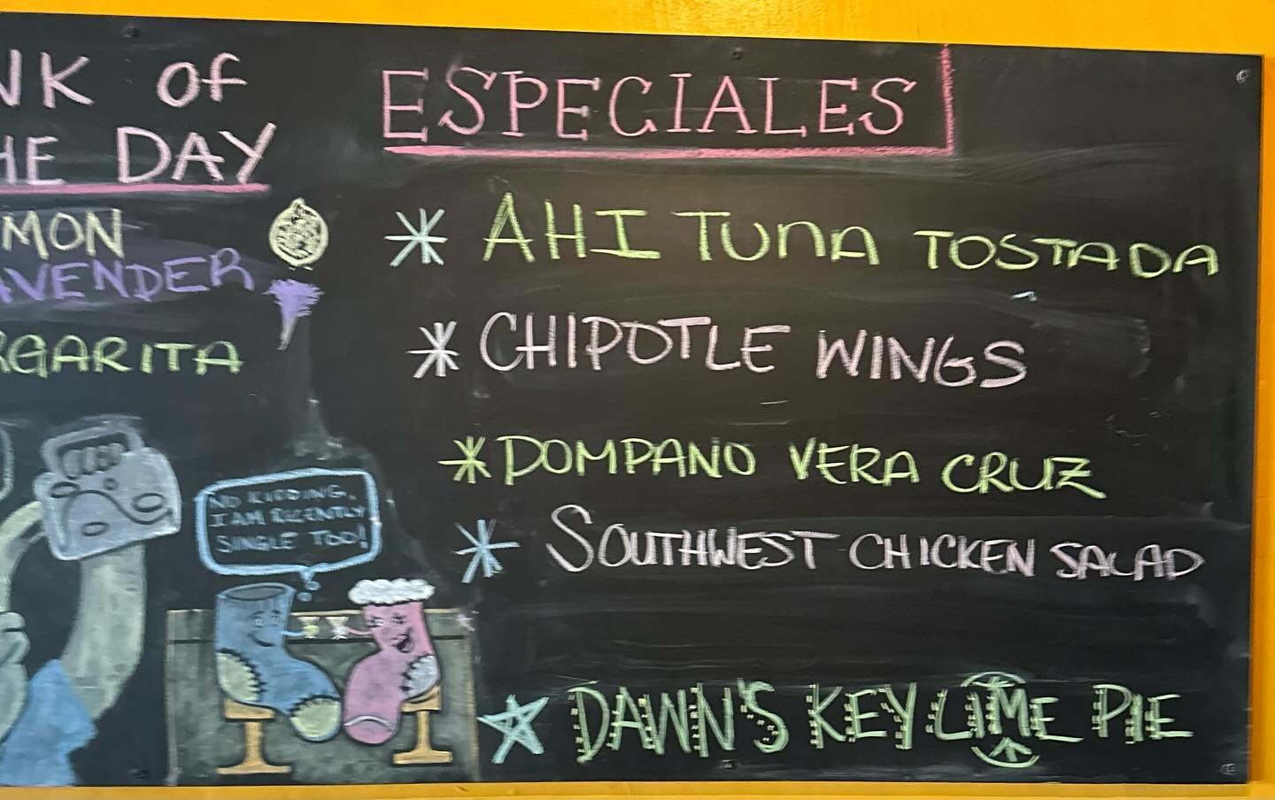 Fridays special. Plus lemon lavander margarita !